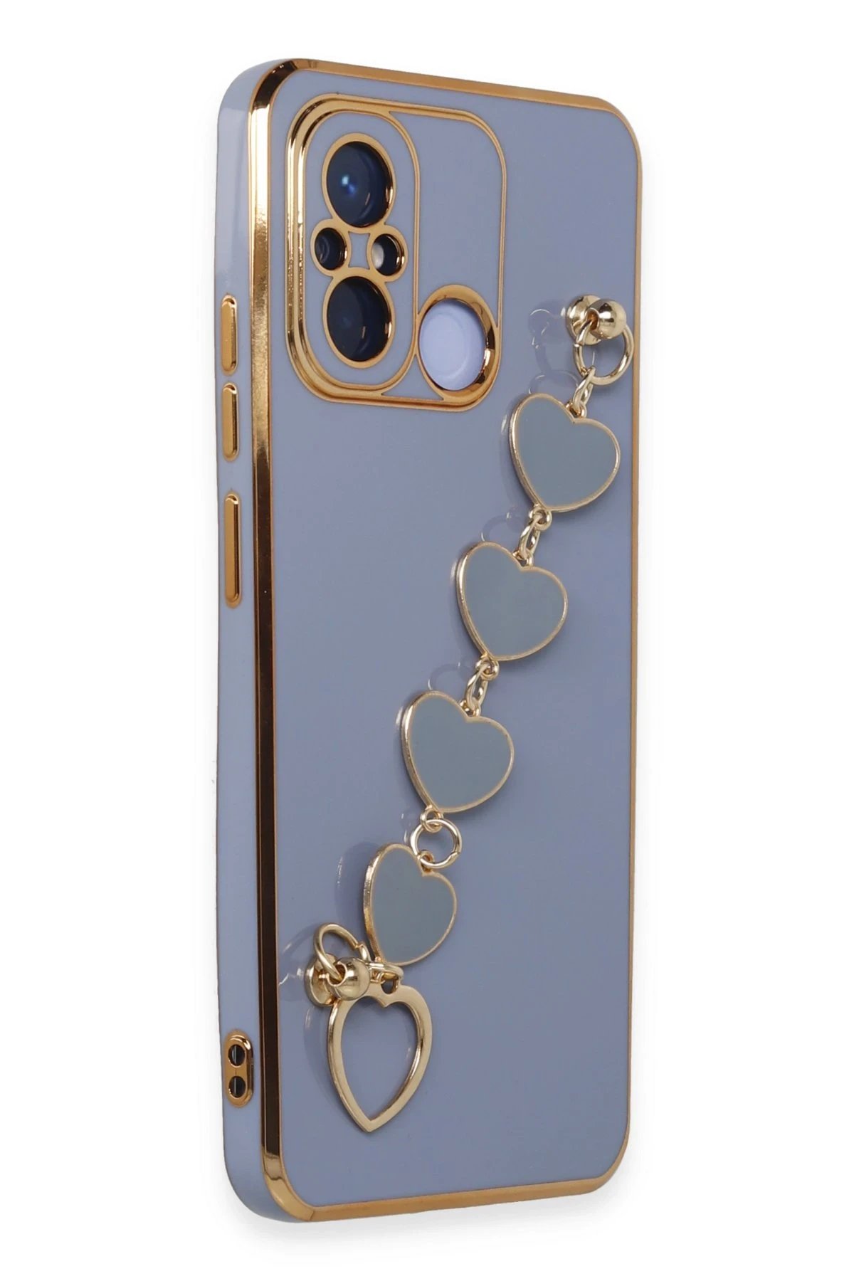 Newface Xiaomi Redmi 12C Kılıf Esila Silikon - Gri