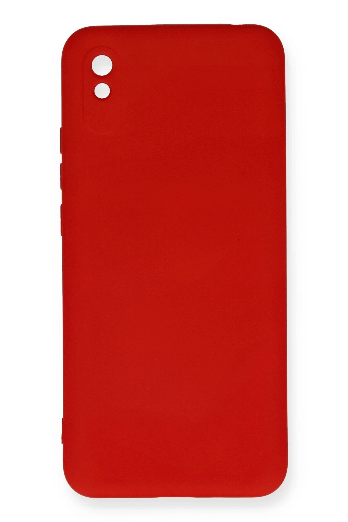 Newface Xiaomi Redmi 9A Kılıf Nano içi Kadife Silikon - Kırmızı