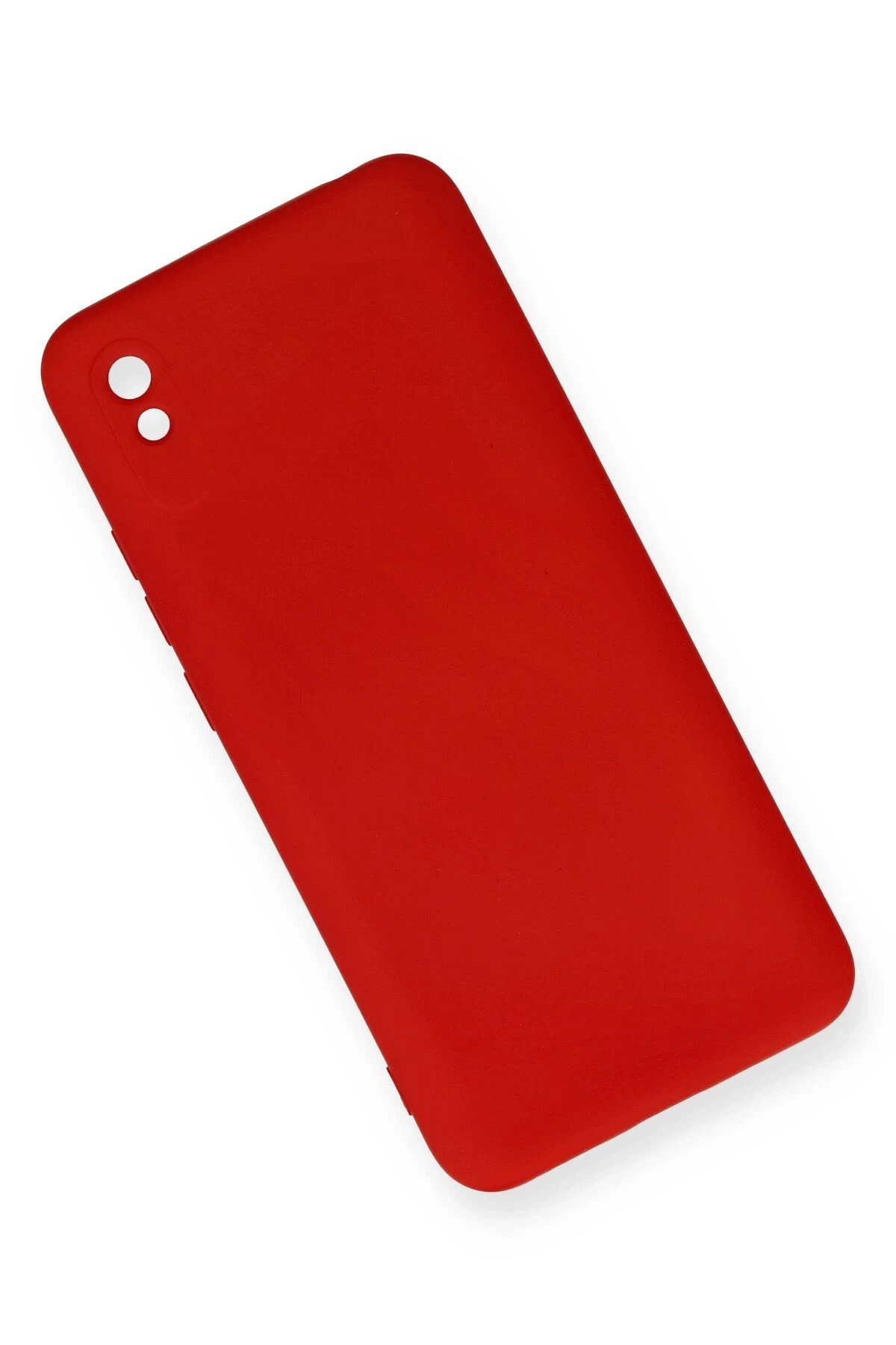 Newface Xiaomi Redmi 9A Kılıf Nano içi Kadife Silikon - Kırmızı