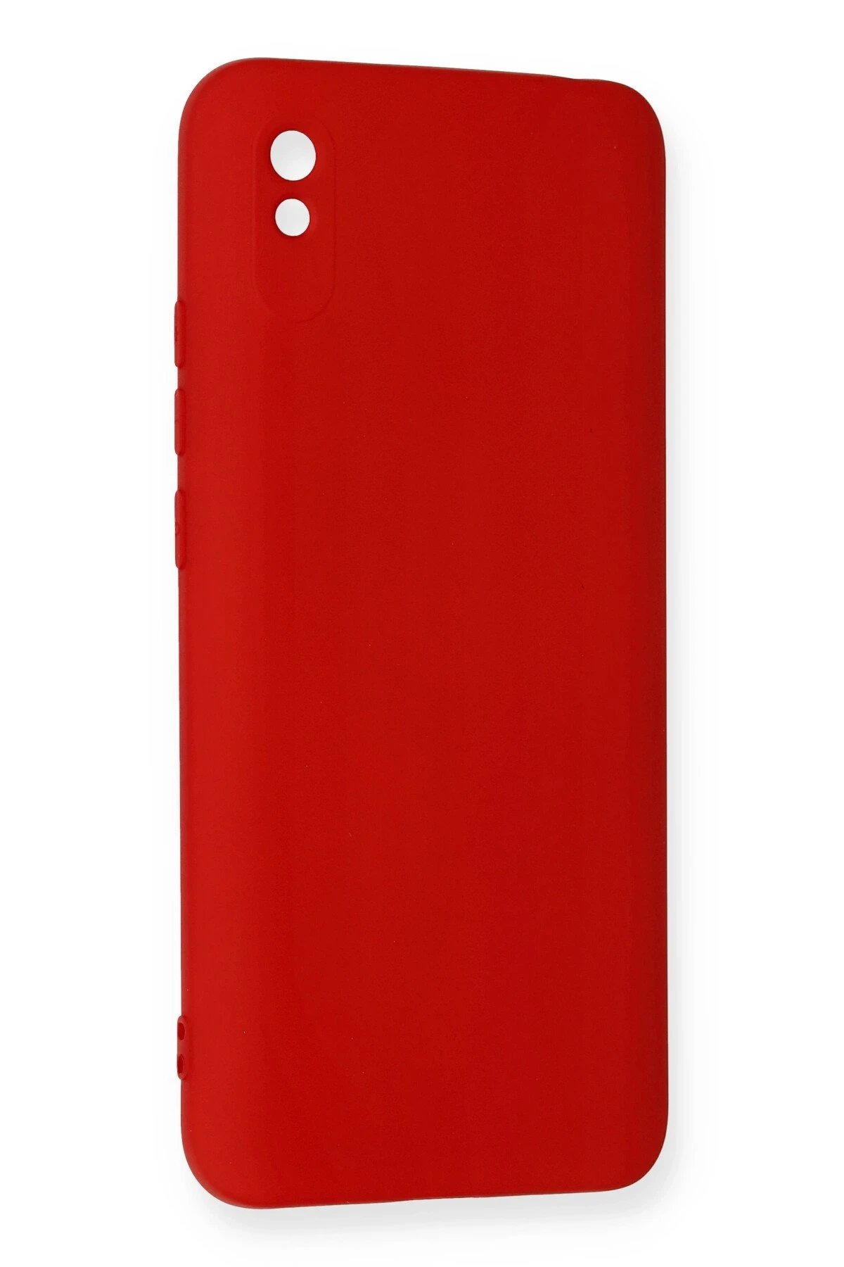 Newface Xiaomi Redmi 9A Kılıf Nano içi Kadife Silikon - Kırmızı