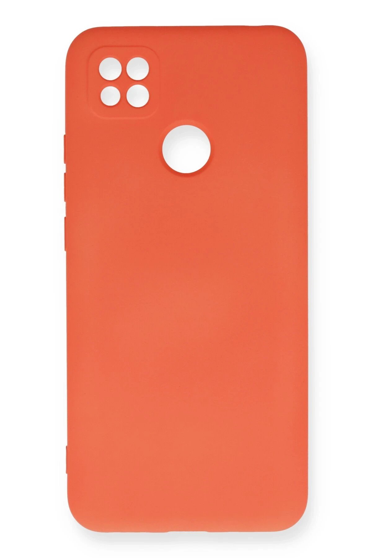 Newface Xiaomi Redmi 9C Kılıf Nano içi Kadife Silikon - Turuncu