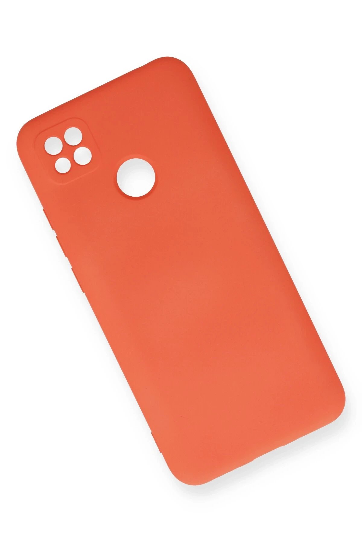 Newface Xiaomi Redmi 9C Kılıf Nano içi Kadife Silikon - Turuncu