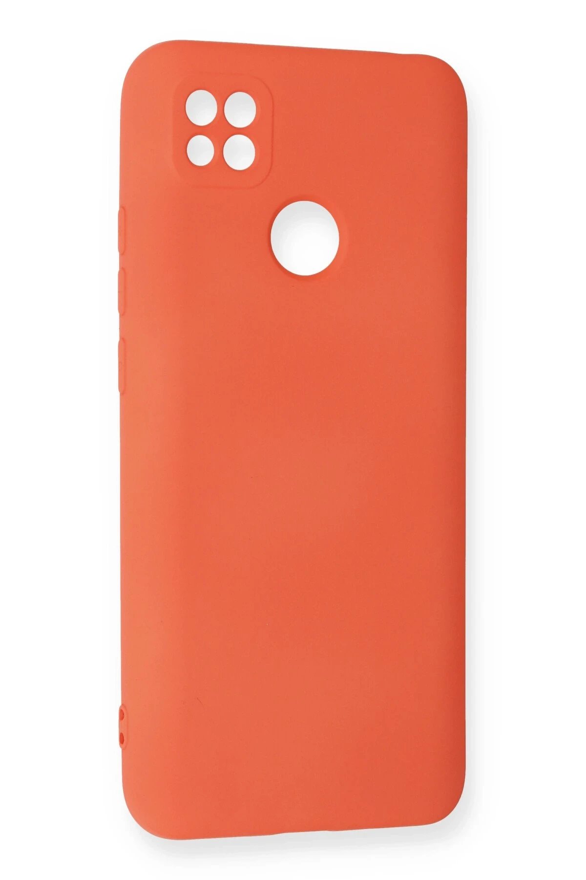 Newface Xiaomi Redmi 9C Kılıf Nano içi Kadife Silikon - Turuncu