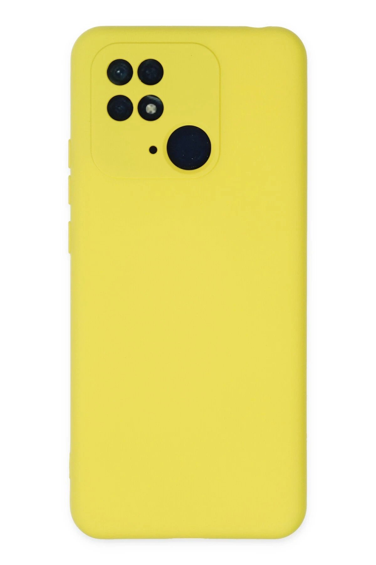 Newface Xiaomi Redmi 10C Kılıf Nano içi Kadife Silikon - Sarı