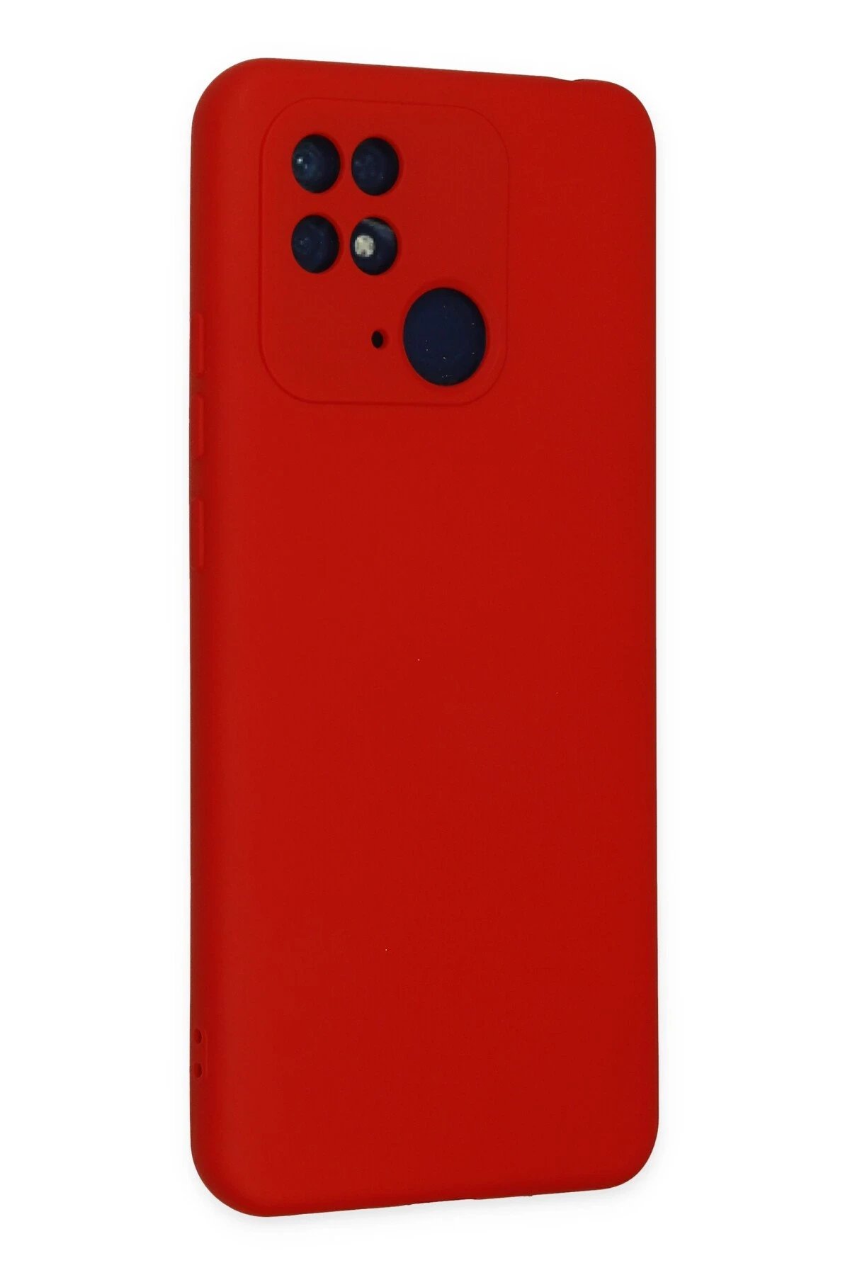 Newface Xiaomi Redmi 10C Kılıf Nano içi Kadife Silikon - Kırmızı