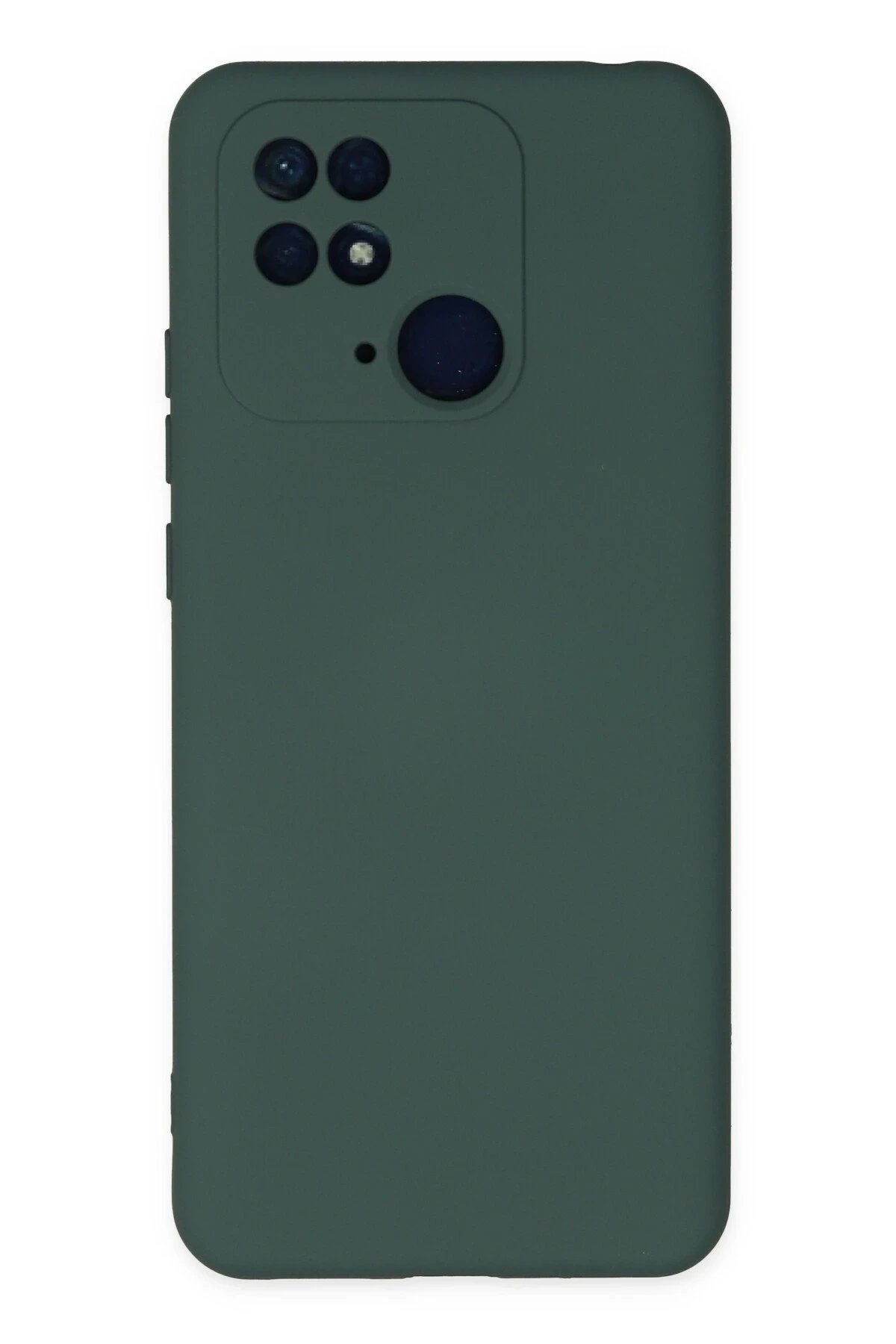 Newface Xiaomi Redmi 10C Kılıf Nano içi Kadife Silikon - Koyu Yeşil