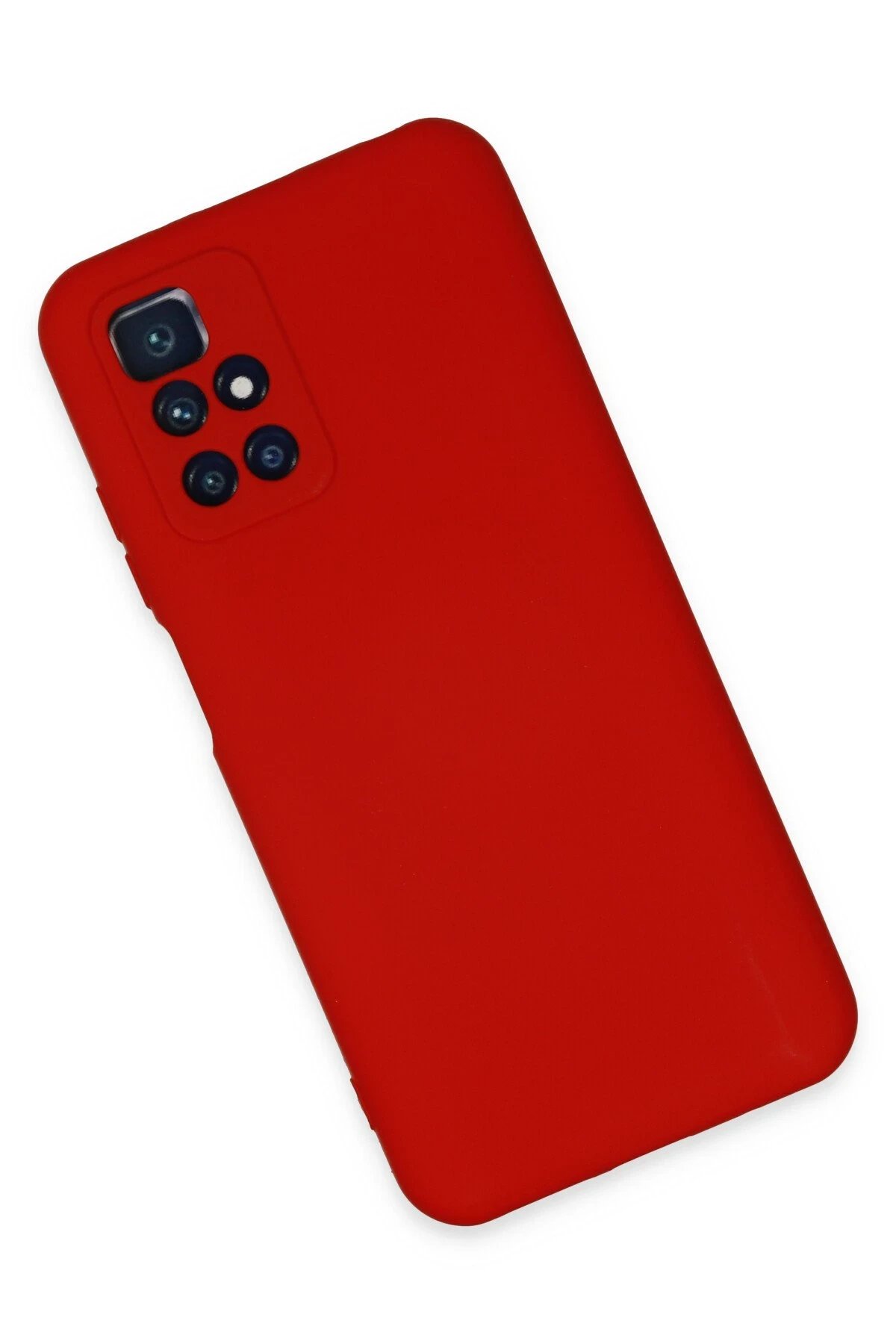Newface Xiaomi Redmi 10 2022 Kılıf Nano içi Kadife Silikon - Kırmızı
