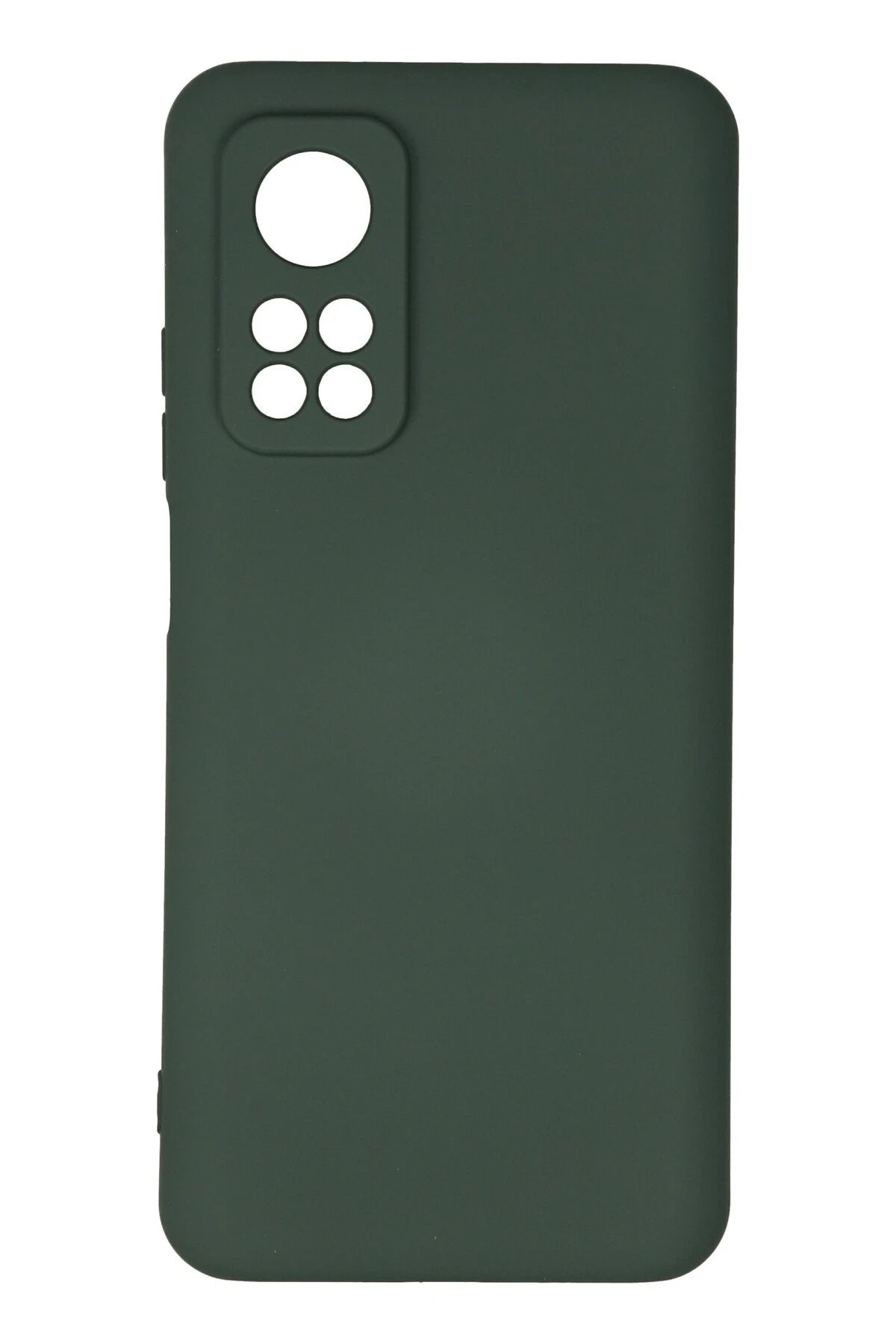 Newface Xiaomi Mi 10T Kılıf Nano içi Kadife Silikon - Koyu Yeşil