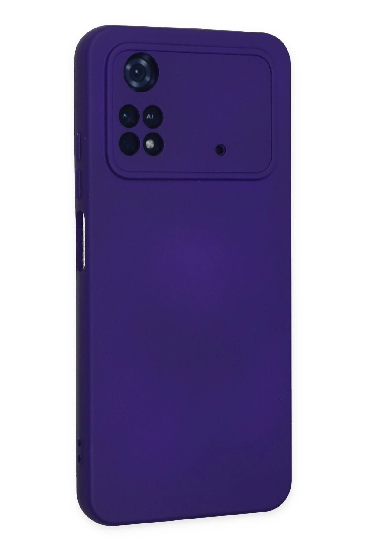 Newface Xiaomi Poco M4 Pro 4G Kılıf Nano içi Kadife Silikon - Mor