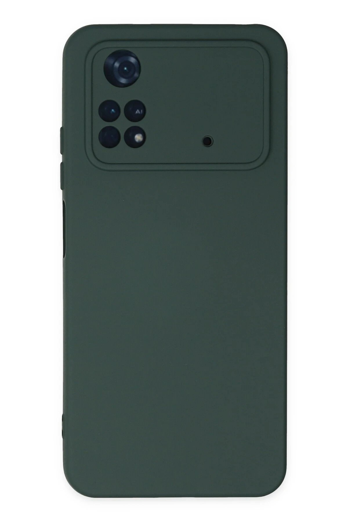 Newface Xiaomi Poco M4 Pro 4G Kılıf Nano içi Kadife Silikon - Koyu Yeşil