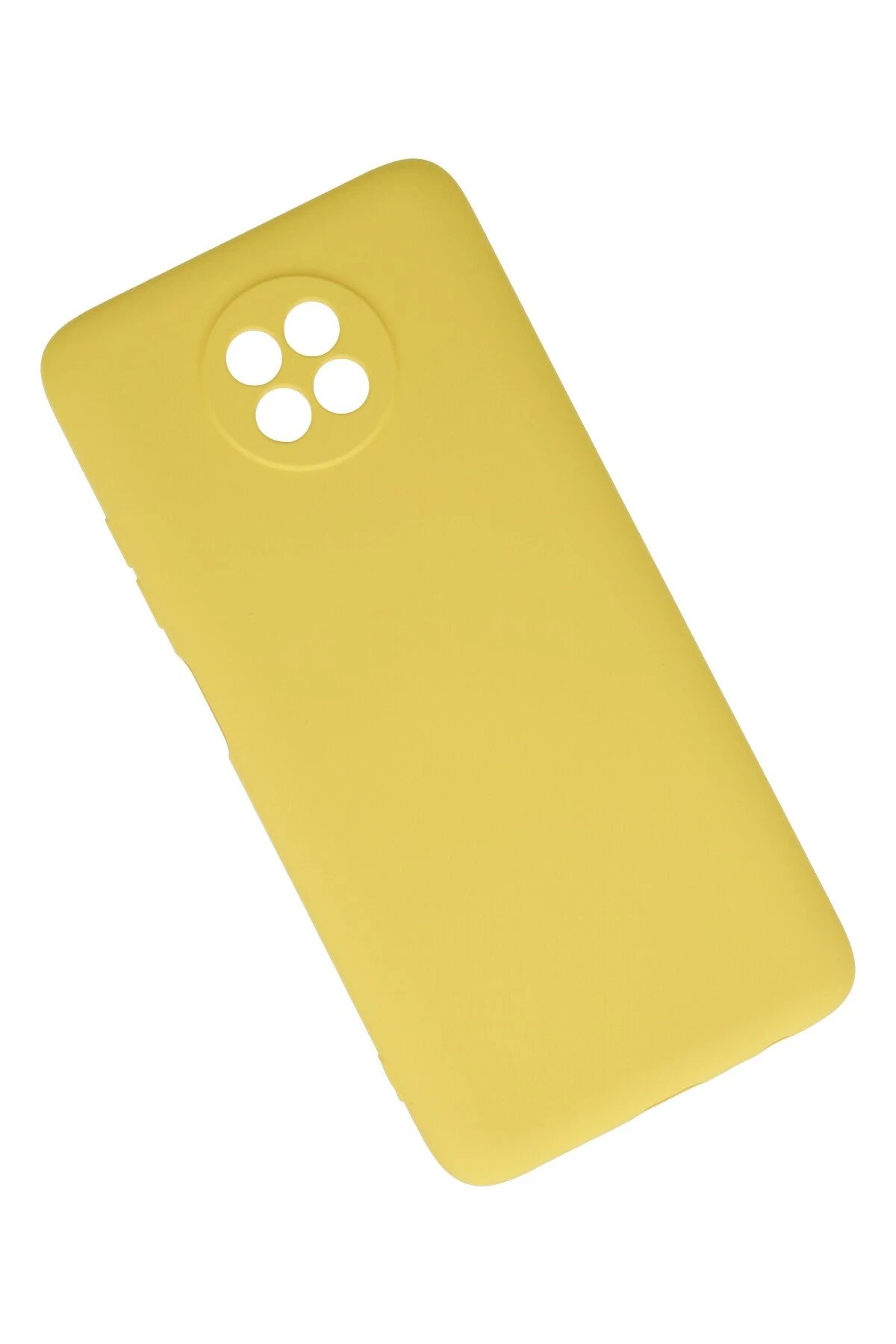 Newface Xiaomi Redmi Note 9 5G Kılıf Nano içi Kadife Silikon - Sarı