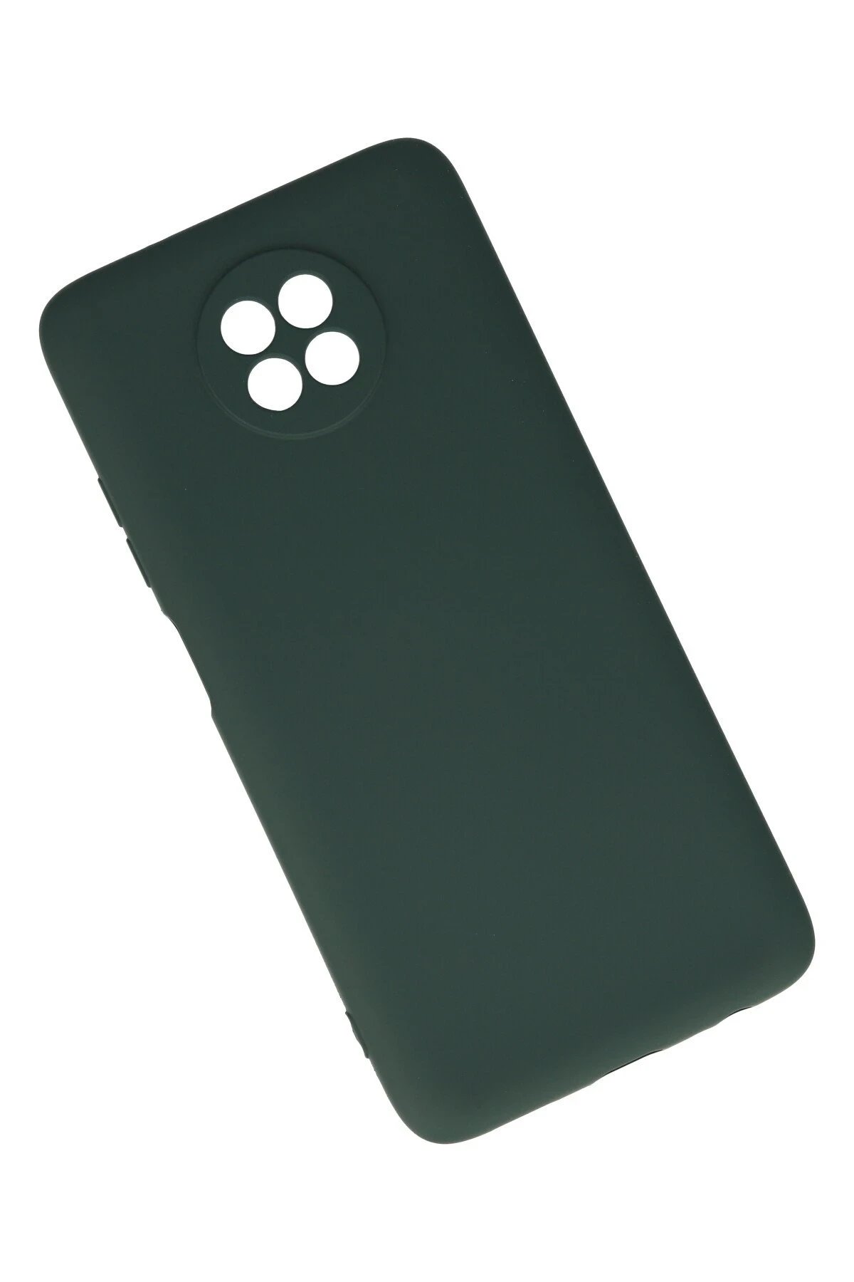 Newface Xiaomi Redmi Note 9 5G Kılıf Nano içi Kadife Silikon - Koyu Yeşil