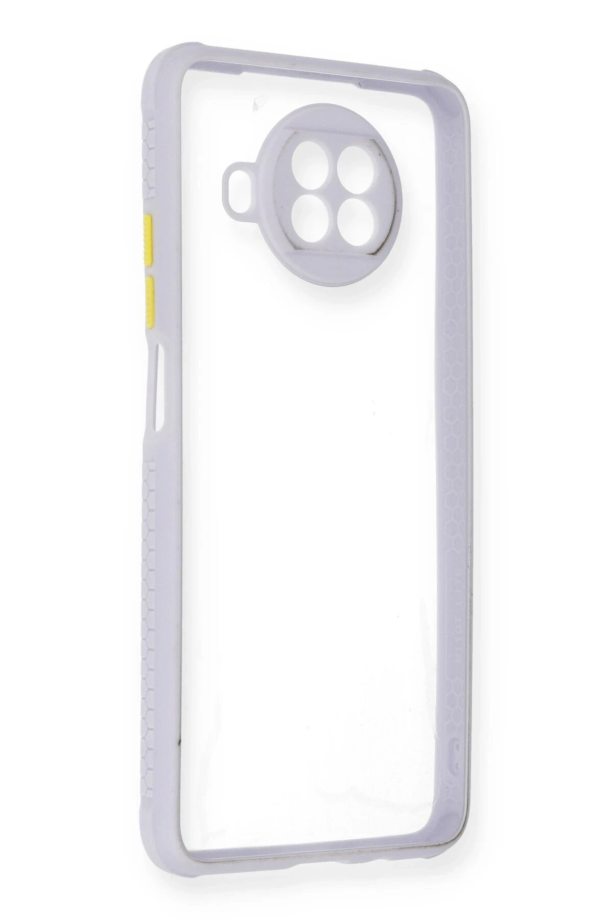 Newface Xiaomi Redmi Note 9 Pro 5G Kılıf Miami Şeffaf Silikon - Lila