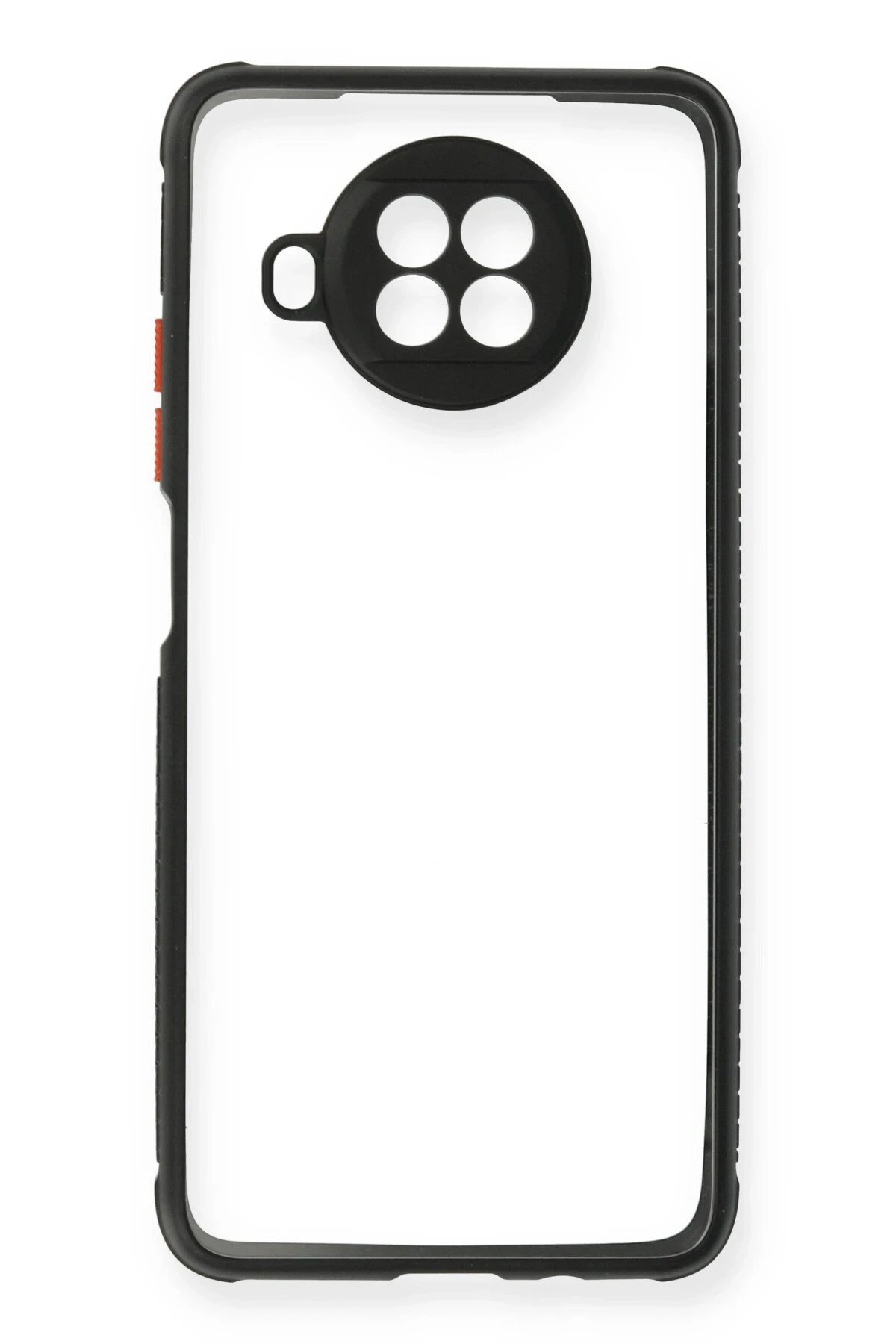 Newface Xiaomi Redmi Note 9 Pro 5G Kılıf Miami Şeffaf Silikon - Siyah