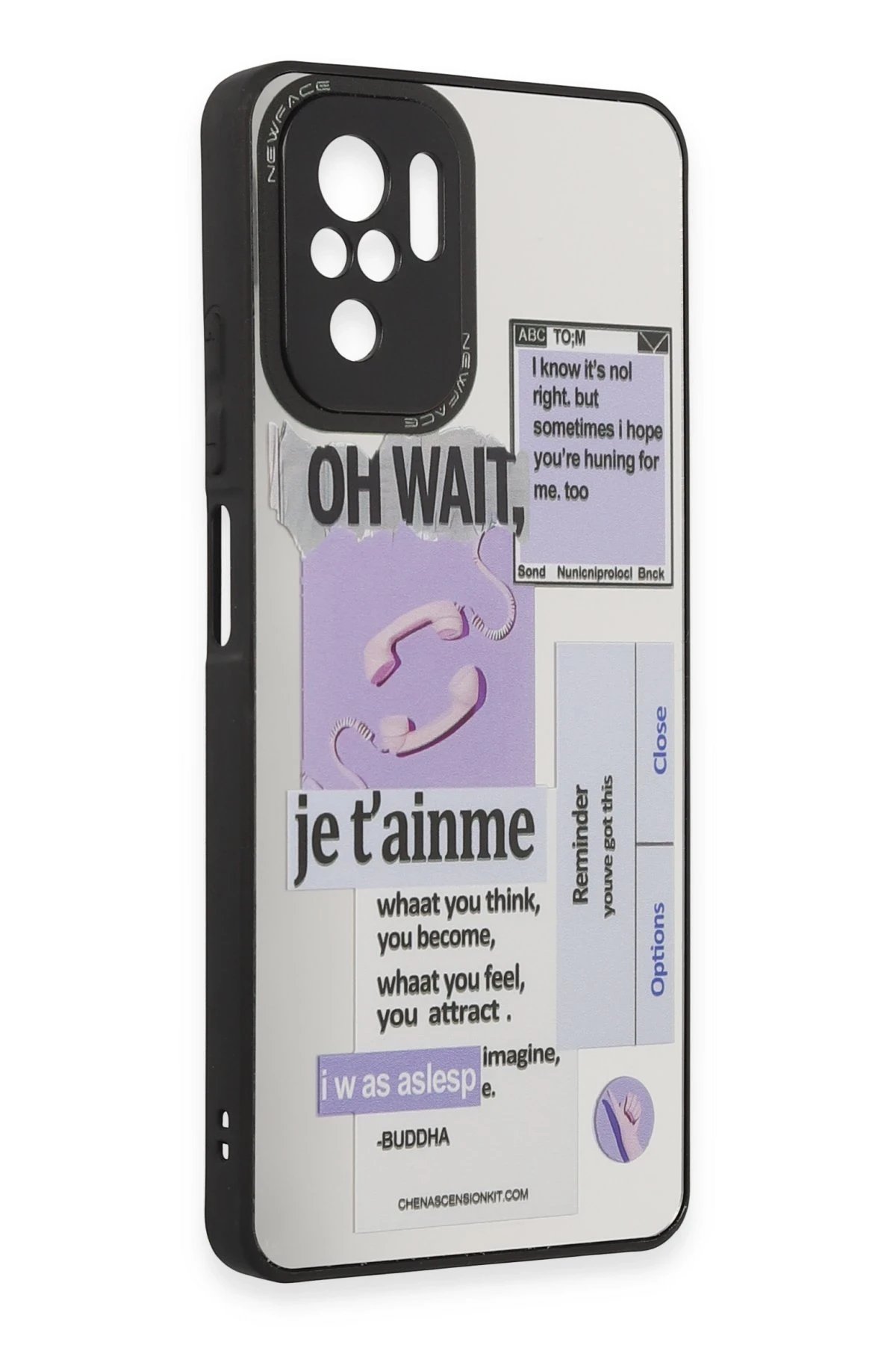 Newface Xiaomi Redmi Note 10 Kılıf Mirror Desenli Kapak - Mirror - 4