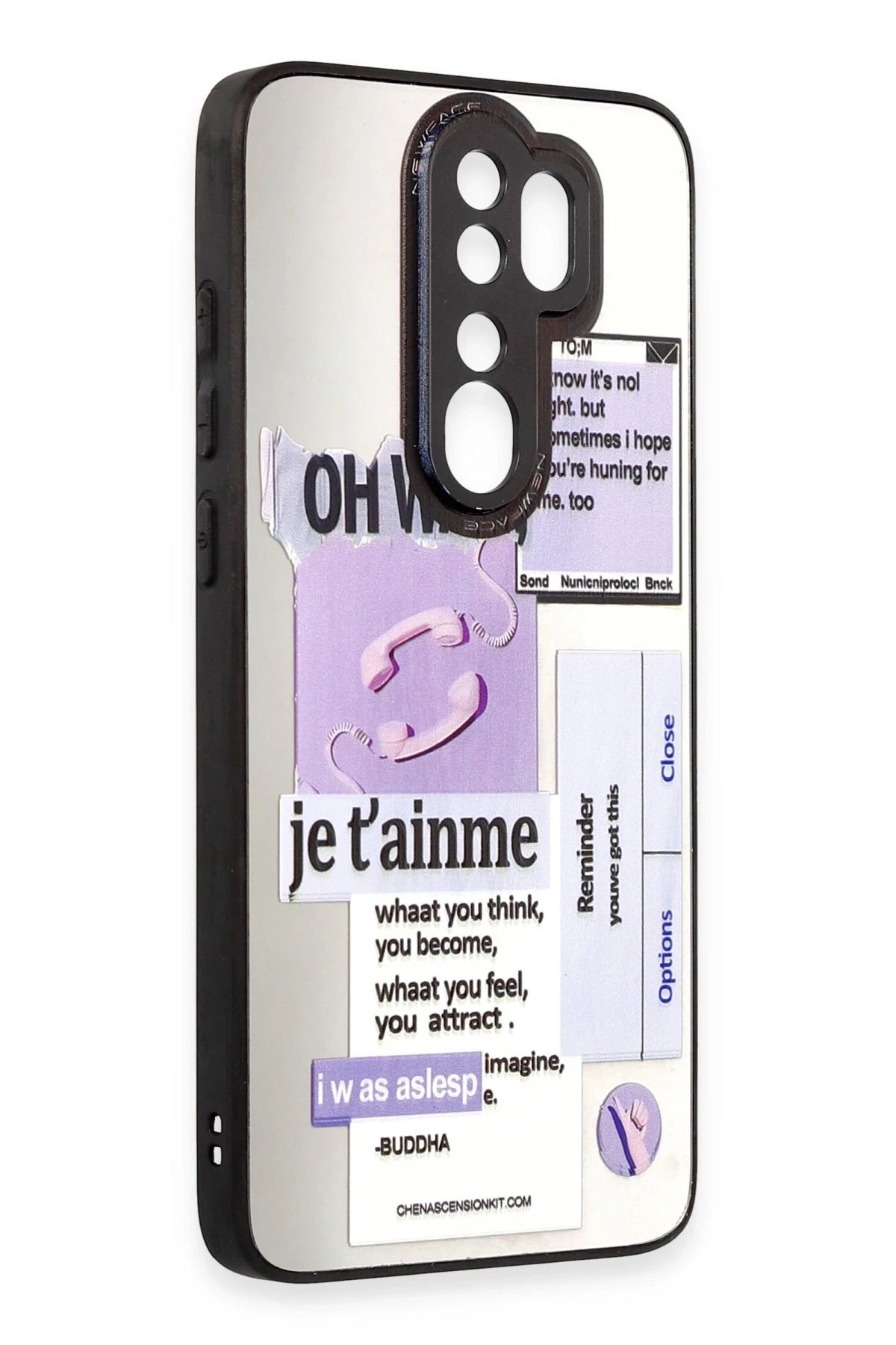 Newface Xiaomi Redmi Note 8 Pro Kılıf Mirror Desenli Kapak - Mirror - 4