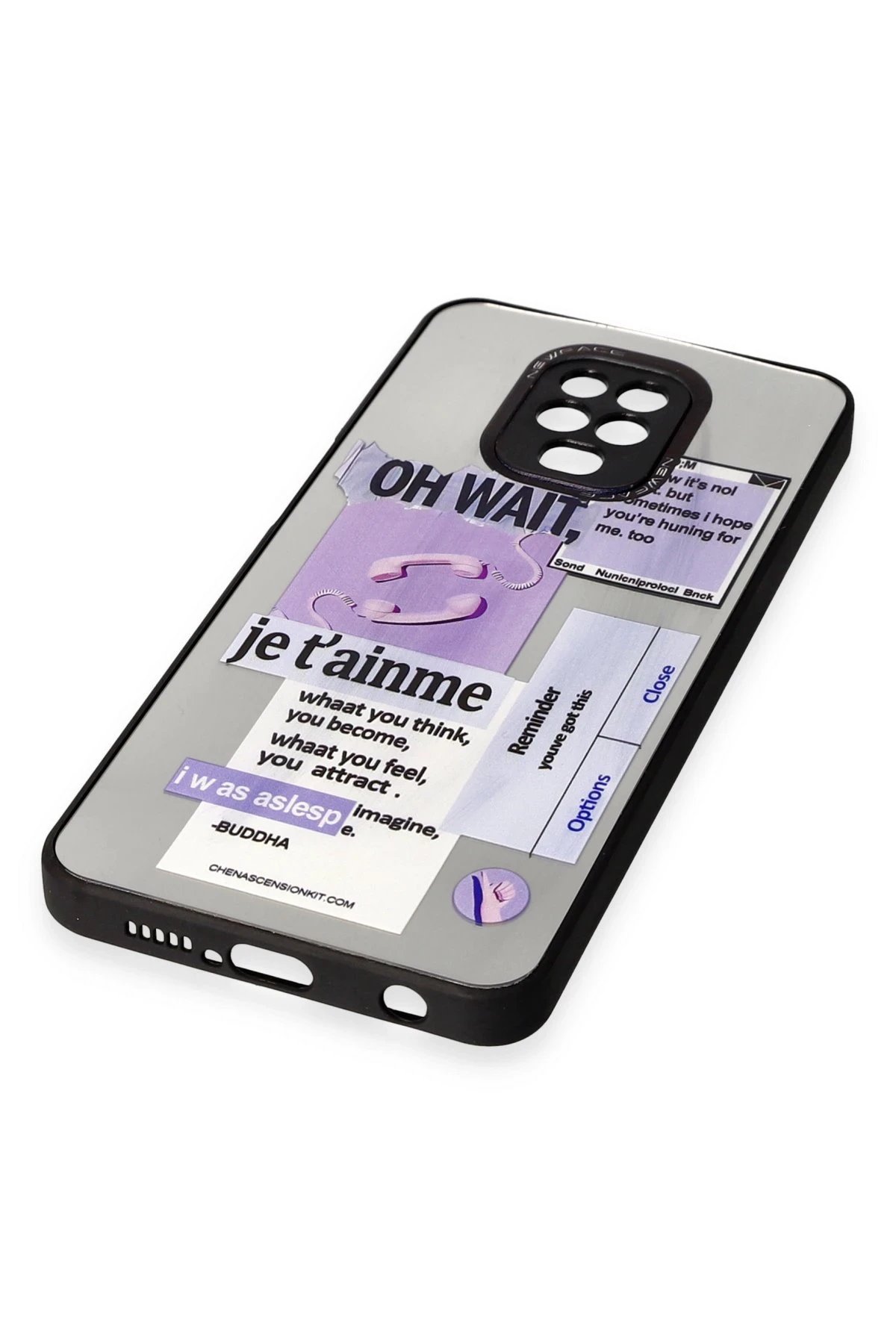 Newface Xiaomi Redmi Note 9 Pro Kılıf Mirror Desenli Kapak - Mirror - 4