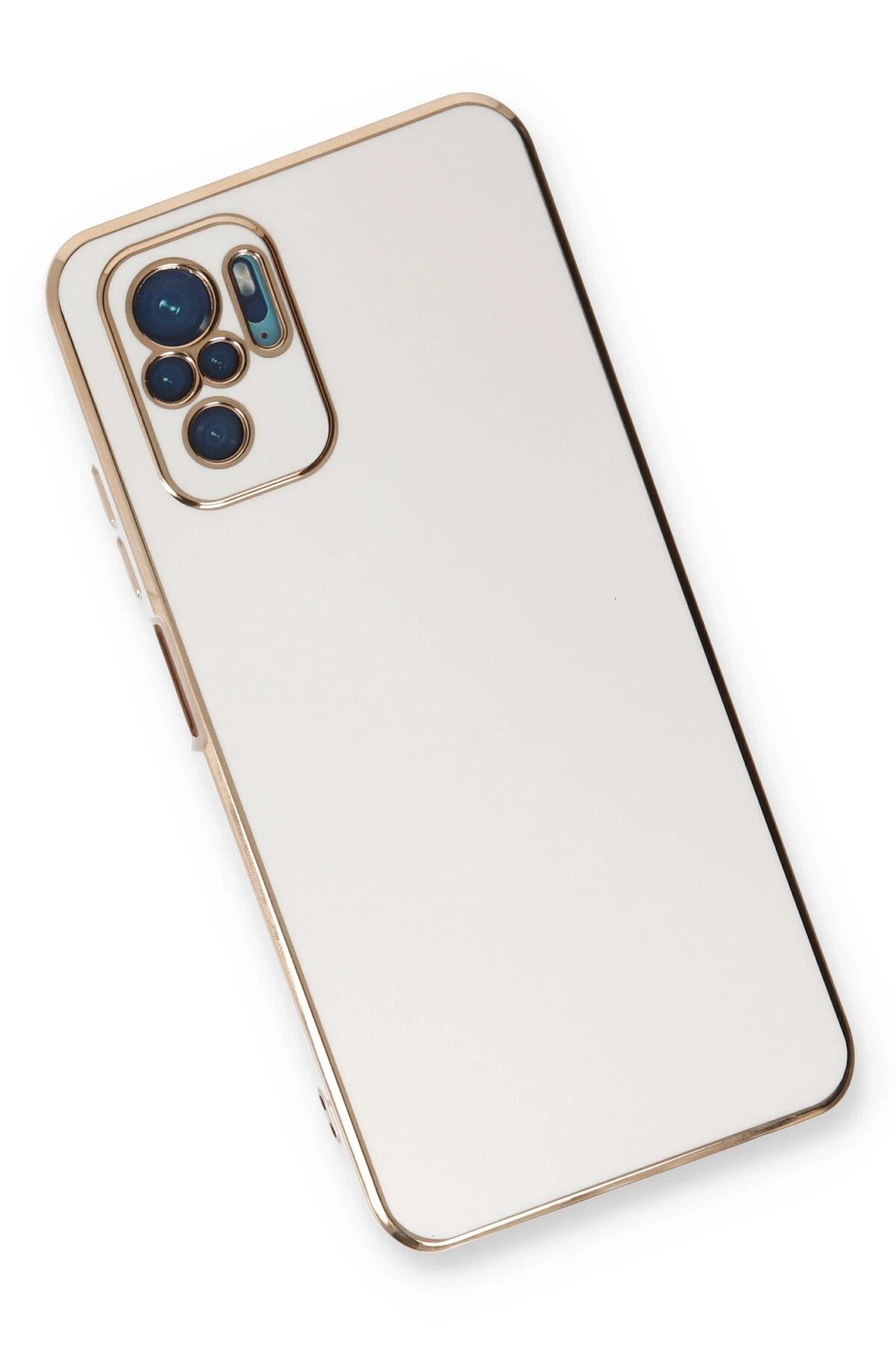 Newface Xiaomi Redmi Note 10 Kılıf Volet Silikon - Beyaz