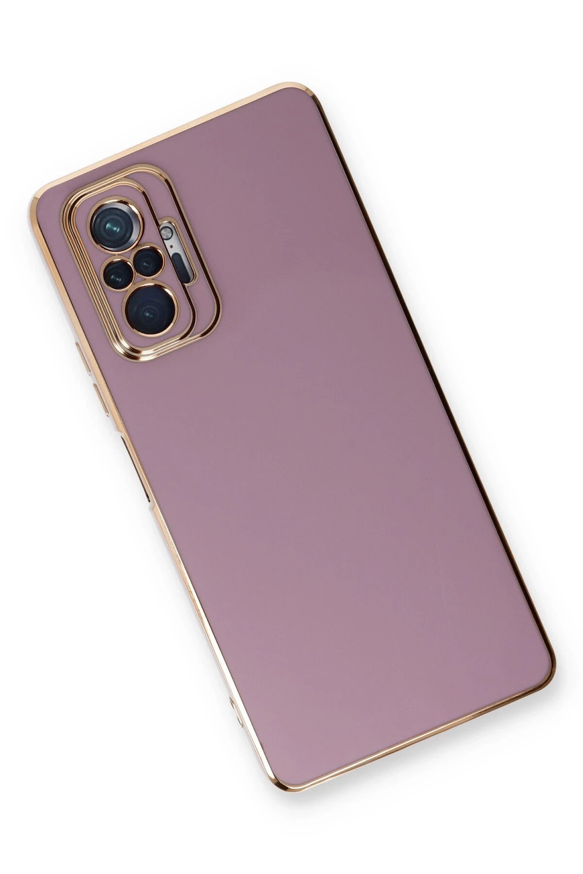 Newface Xiaomi Redmi Note 10 Pro Kılıf Volet Silikon - Mor