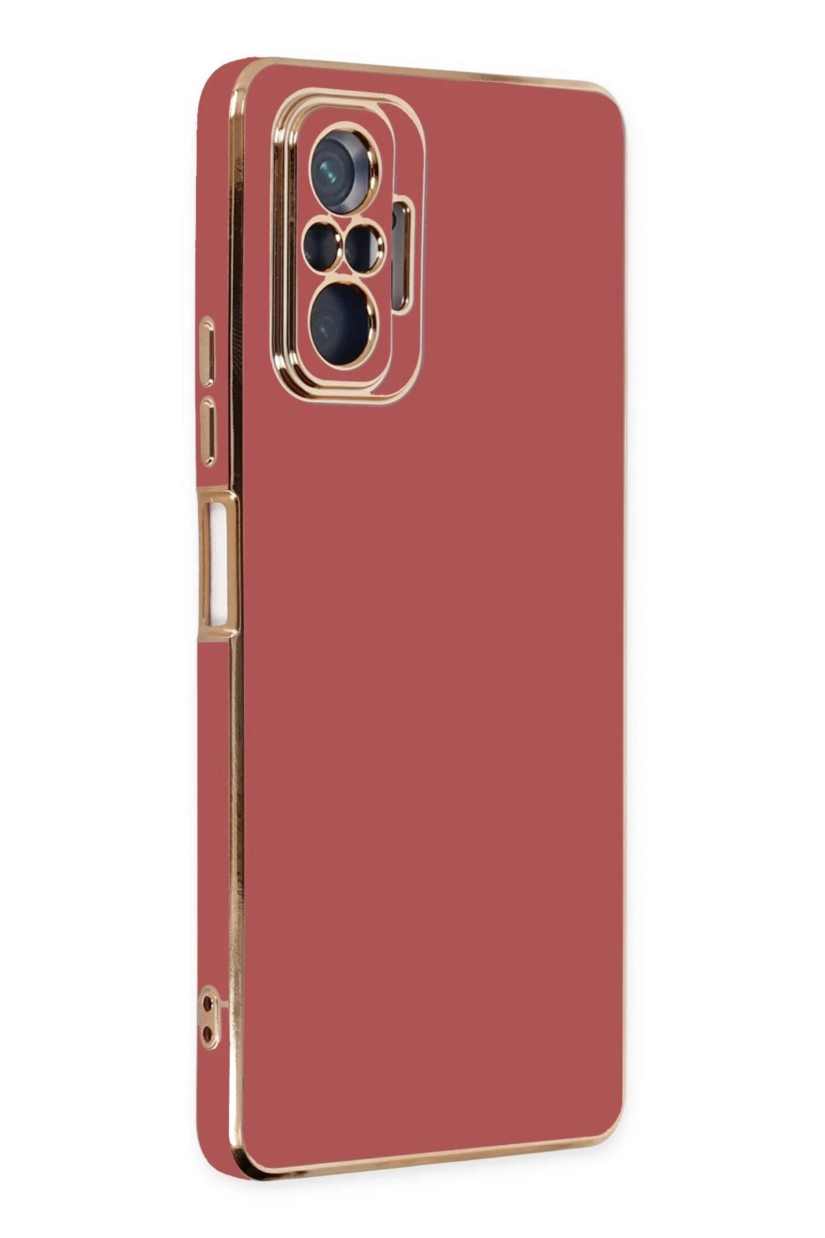 Newface Xiaomi Redmi Note 10 Pro Kılıf Volet Silikon - Kırmızı