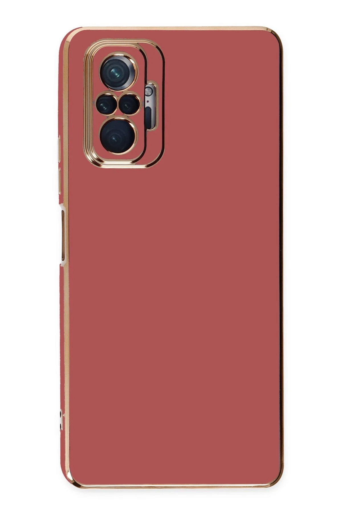 Newface Xiaomi Redmi Note 10 Pro Kılıf Volet Silikon - Kırmızı