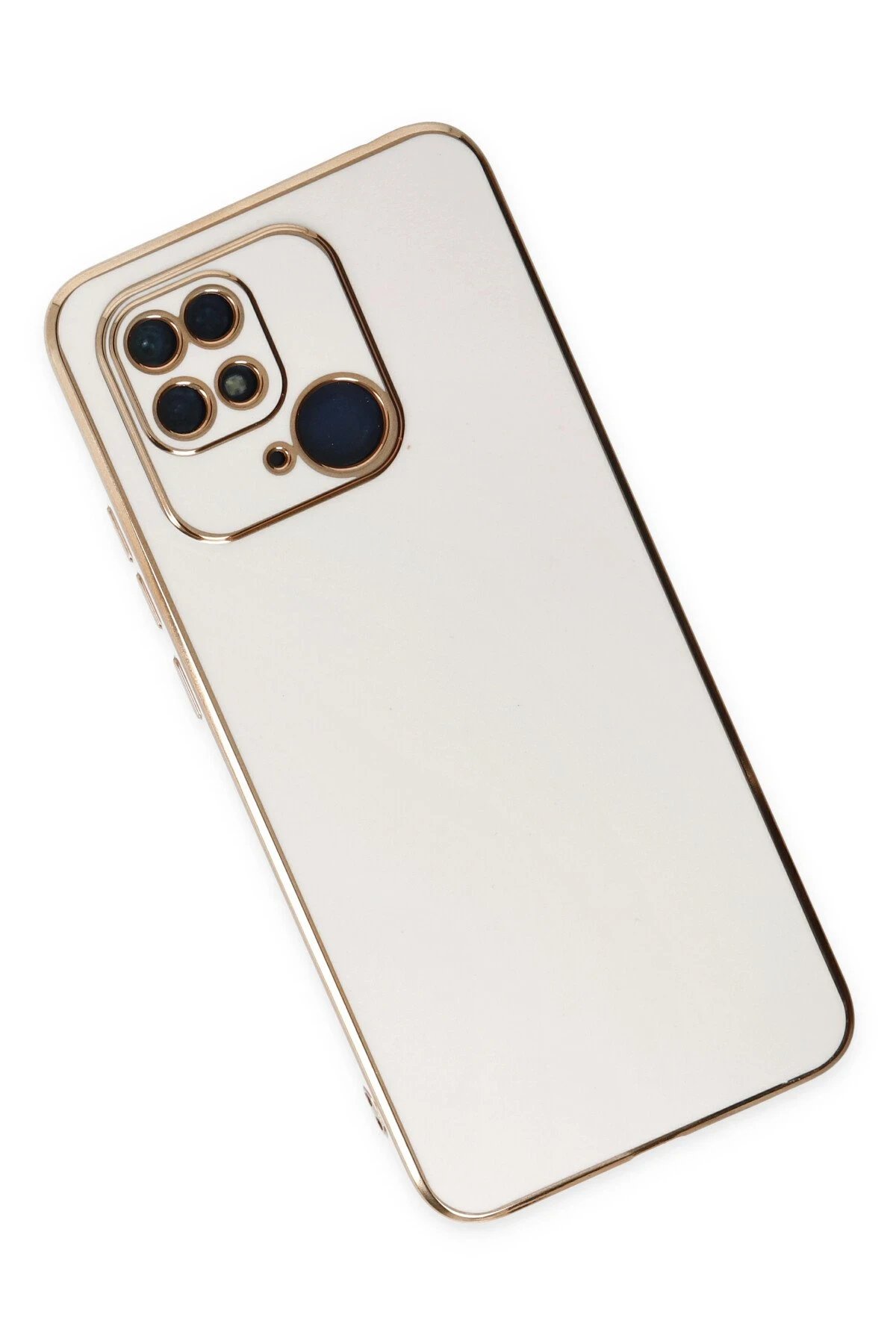 Newface Xiaomi Redmi 10C Kılıf Volet Silikon - Beyaz