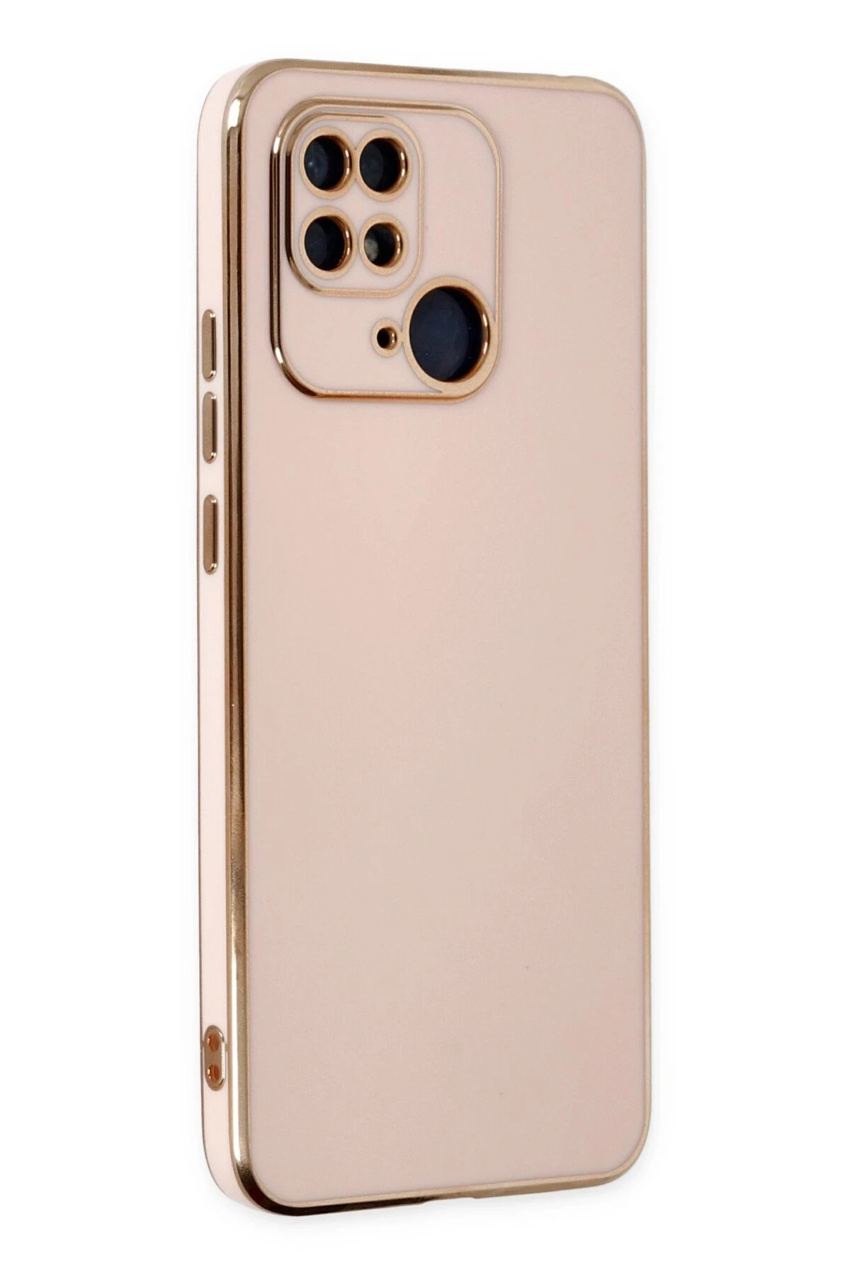 Newface Xiaomi Redmi 10C Kılıf Volet Silikon - Pembe