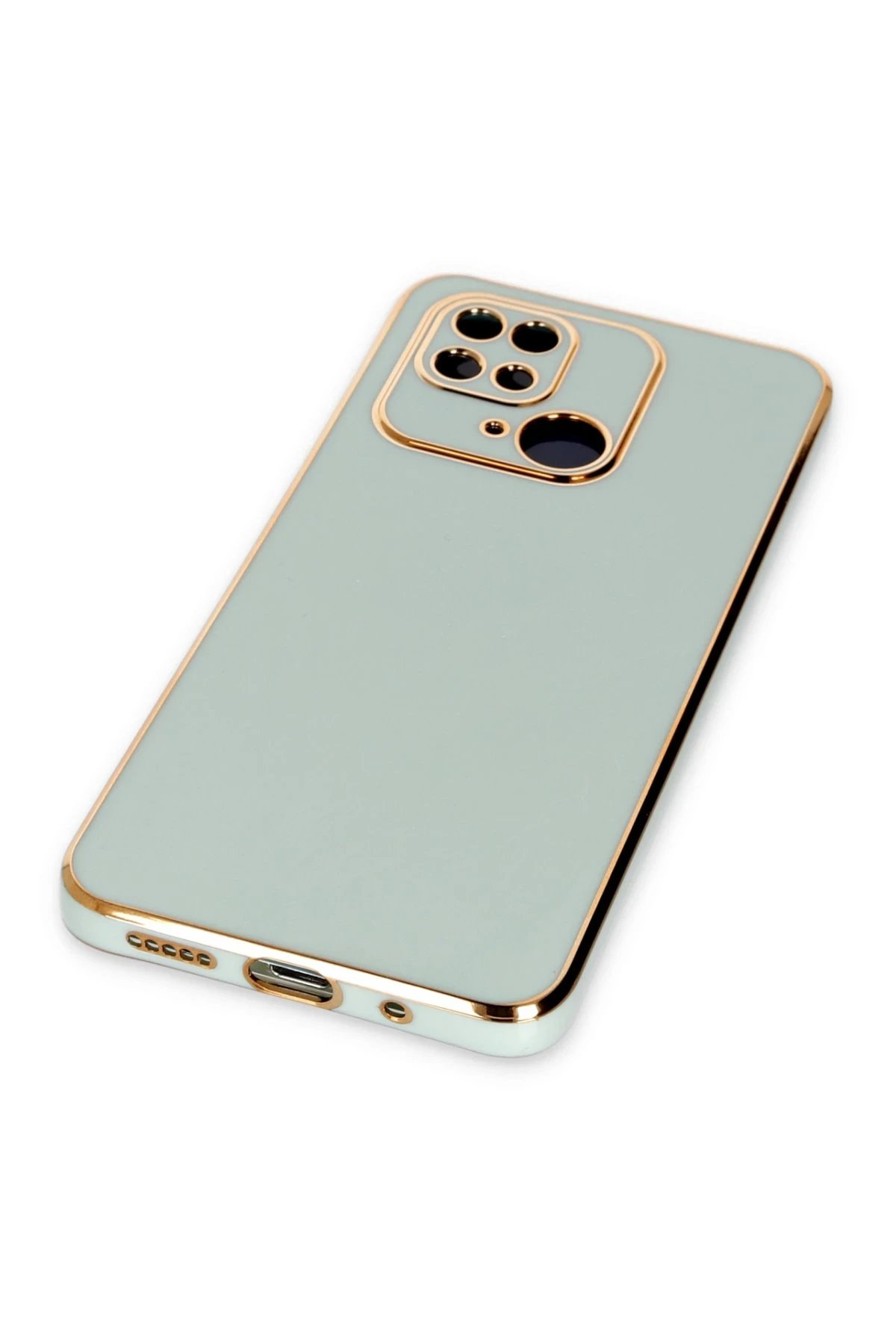 Newface Xiaomi Redmi 10C Kılıf Volet Silikon - Açık Yeşil