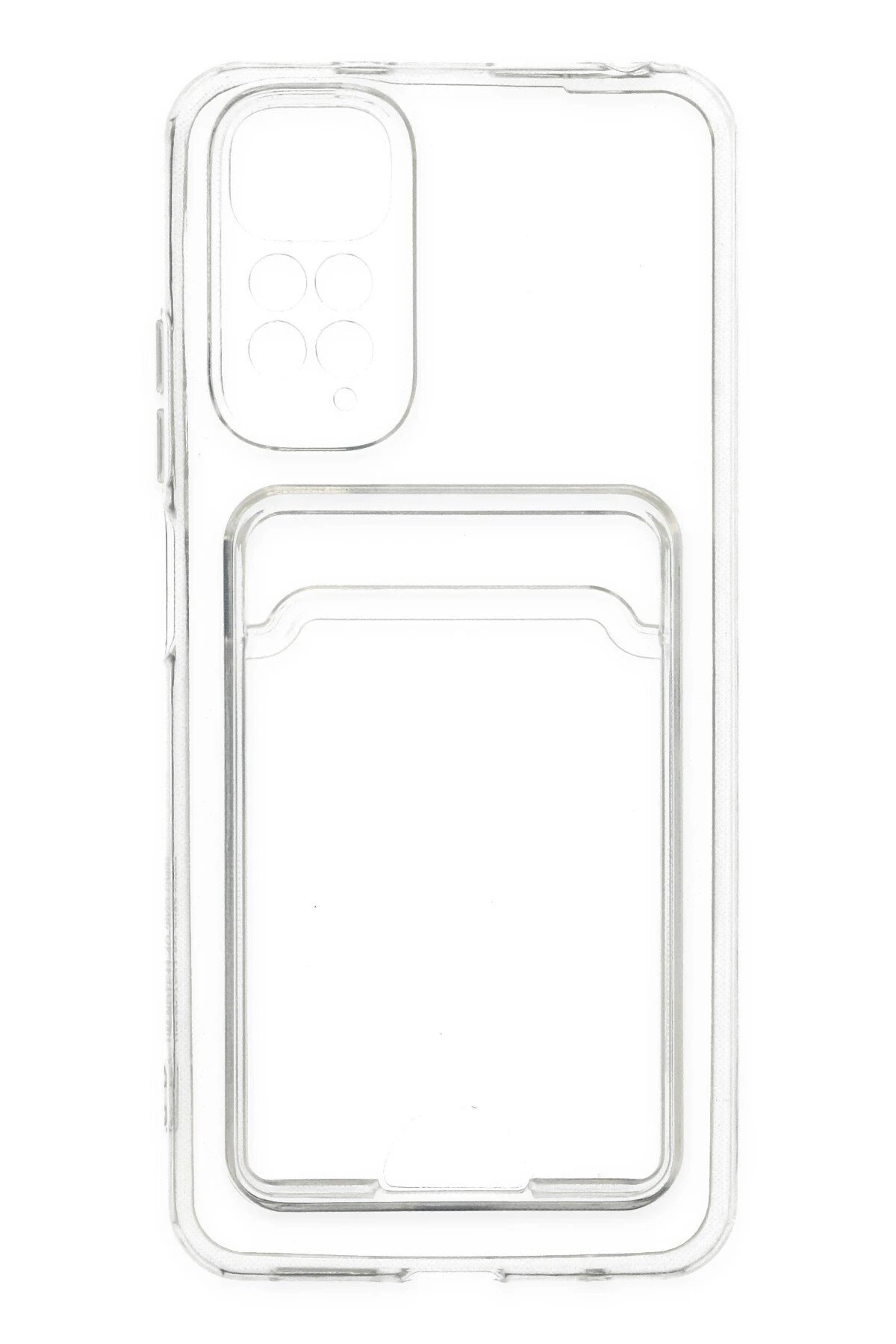 Newface Xiaomi Redmi Note 11 Pro Kılıf Kart Şeffaf Silikon - Şeffaf