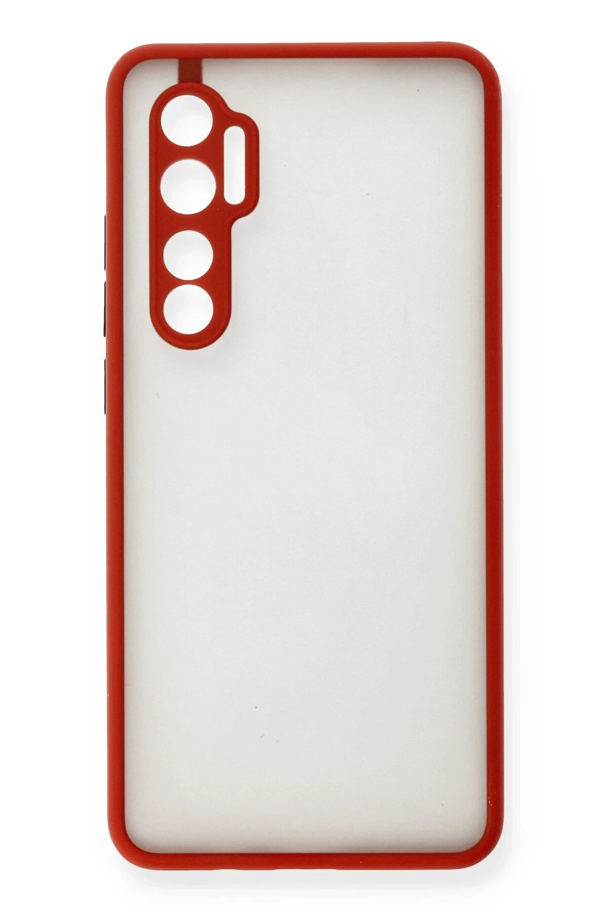 Newface Xiaomi Mi Note 10 Lite Kılıf Montreal Silikon Kapak - Kırmızı