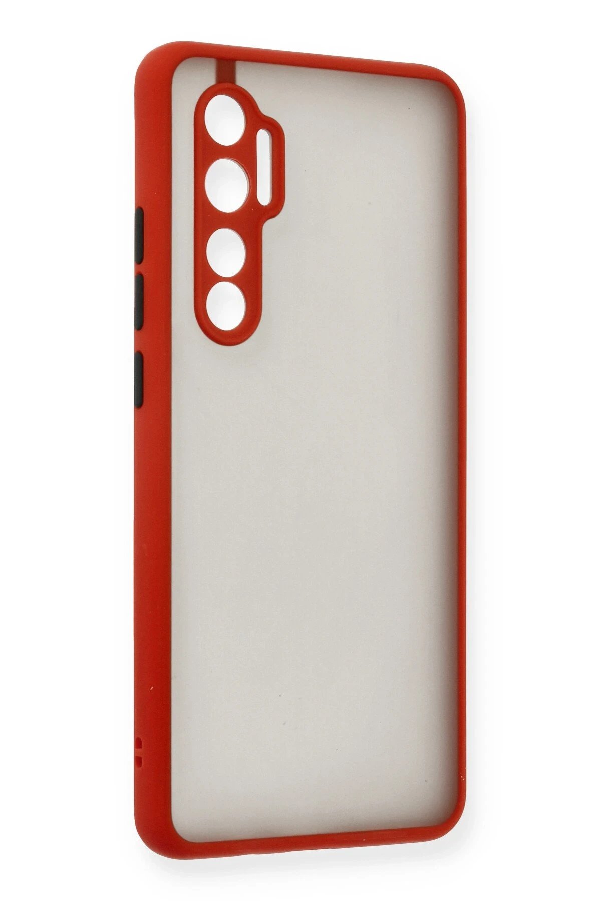 Newface Xiaomi Mi Note 10 Lite Kılıf Montreal Silikon Kapak - Kırmızı