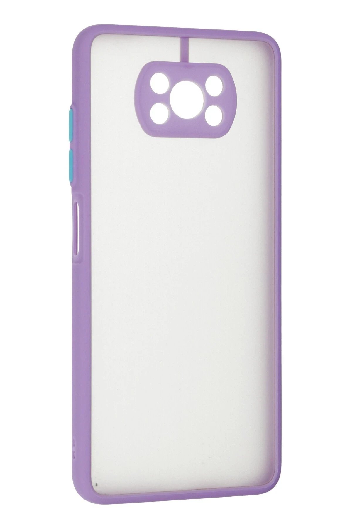 Newface Xiaomi Pocophone X3 Kılıf Montreal Silikon Kapak - Mor