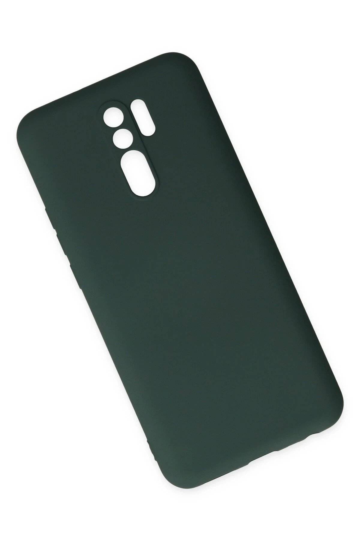 Newface Xiaomi Redmi 9 Kılıf Nano içi Kadife Silikon - Koyu Yeşil