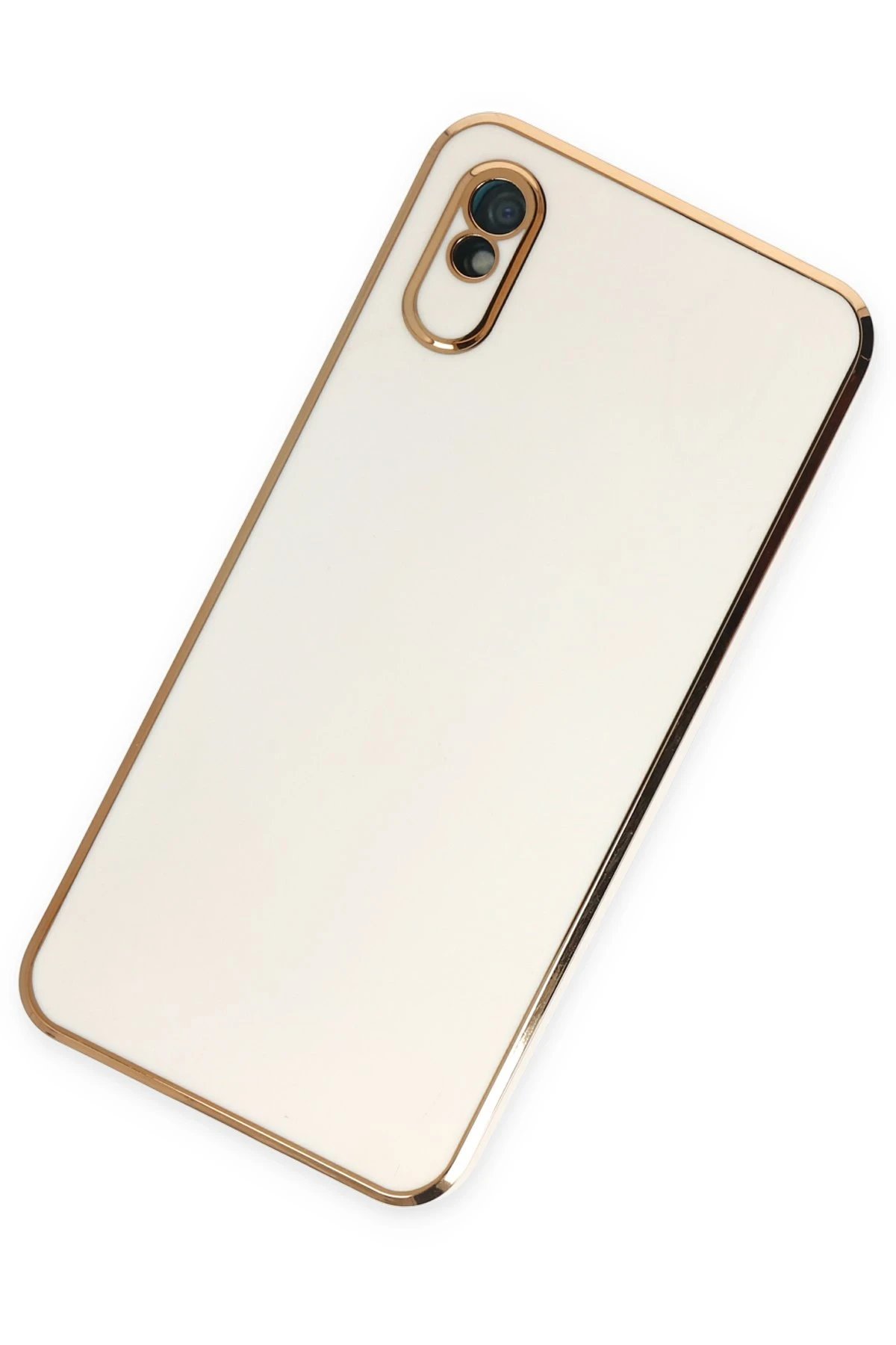 Newface Xiaomi Redmi 9A Kılıf Volet Silikon - Beyaz