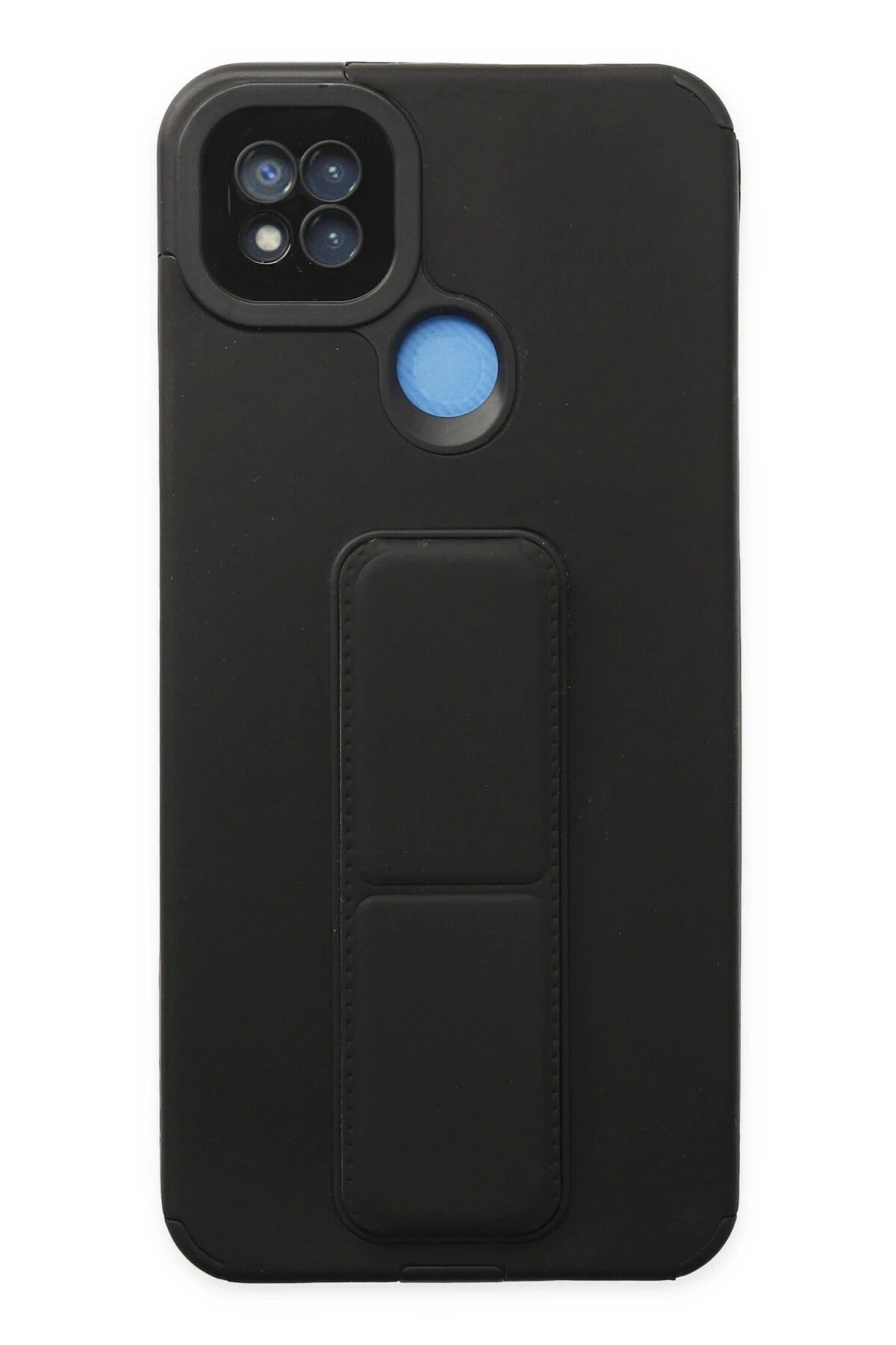 Newface Xiaomi Redmi 9C Kılıf Mega Standlı Silikon - Siyah