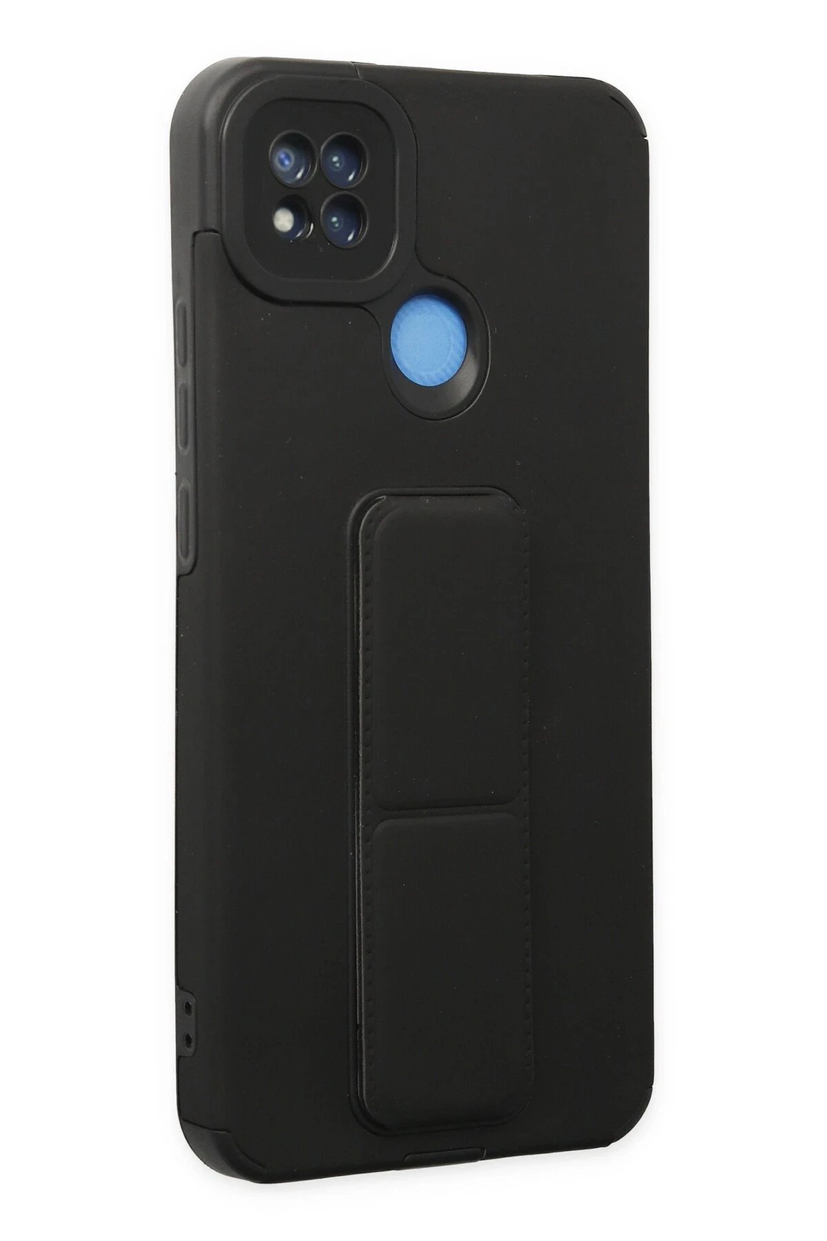 Newface Xiaomi Redmi 9C Kılıf Mega Standlı Silikon - Siyah