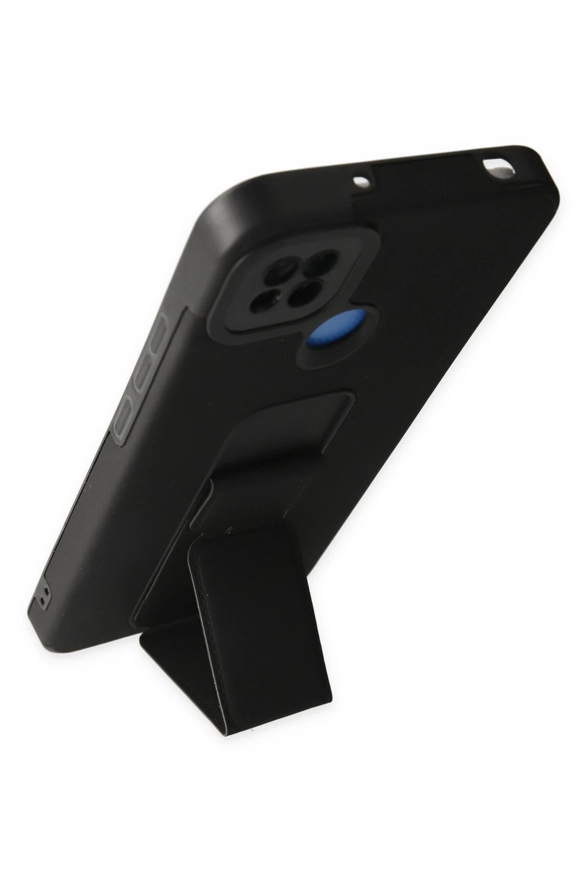 Newface Xiaomi Redmi 9C Kılıf Mega Standlı Silikon - Siyah