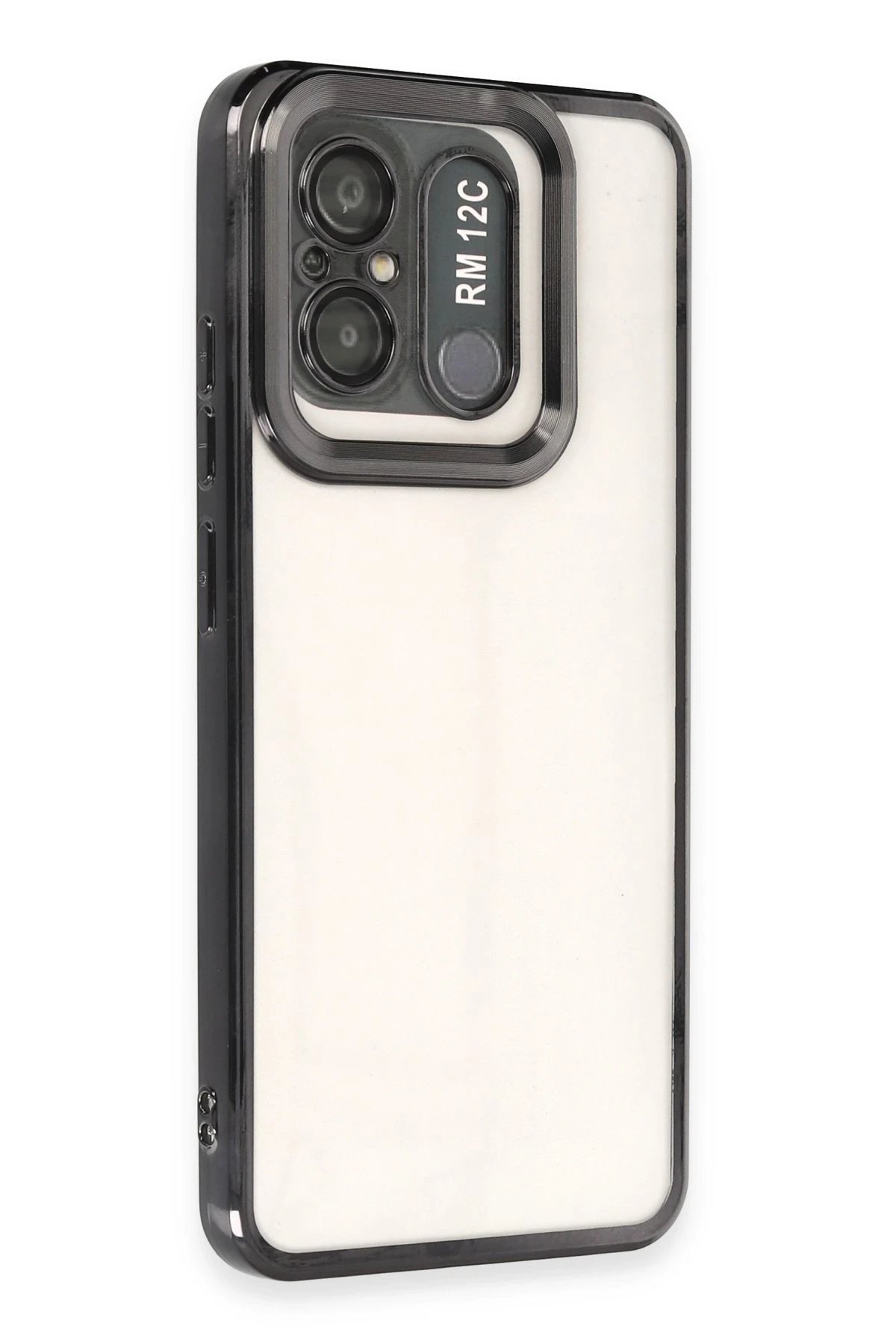 Newface Xiaomi Redmi 12C Kılıf Slot Silikon - Siyah