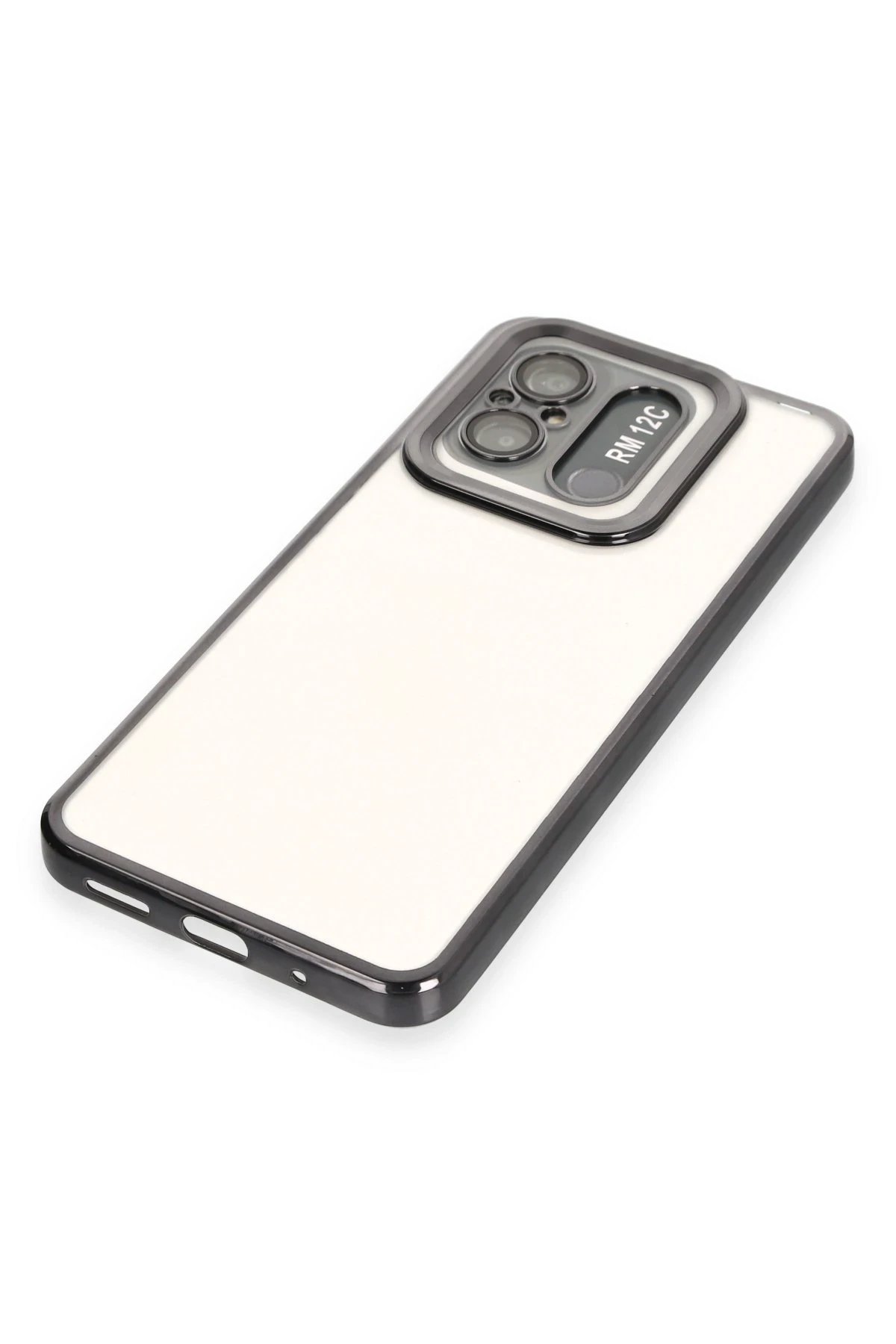 Newface Xiaomi Redmi 12C Kılıf Slot Silikon - Siyah