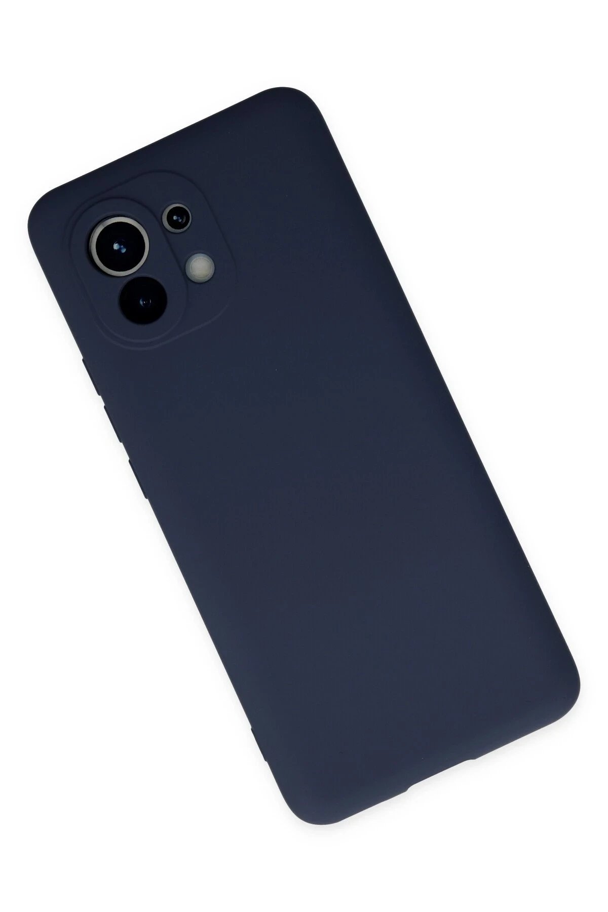 Newface Xiaomi Mi 11 Kılıf Nano içi Kadife Silikon - Lacivert