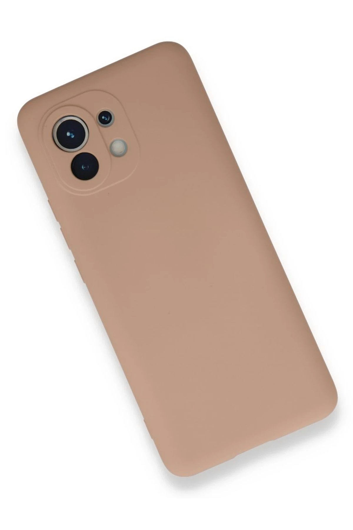 Newface Xiaomi Mi 11 Kılıf Nano içi Kadife Silikon - Pudra