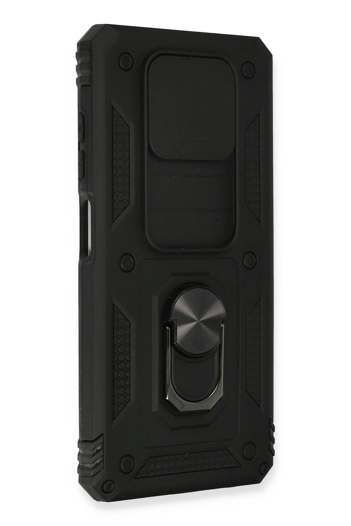 Newface Xiaomi Pocophone X3 Kılıf Pars Lens Yüzüklü Silikon - Siyah