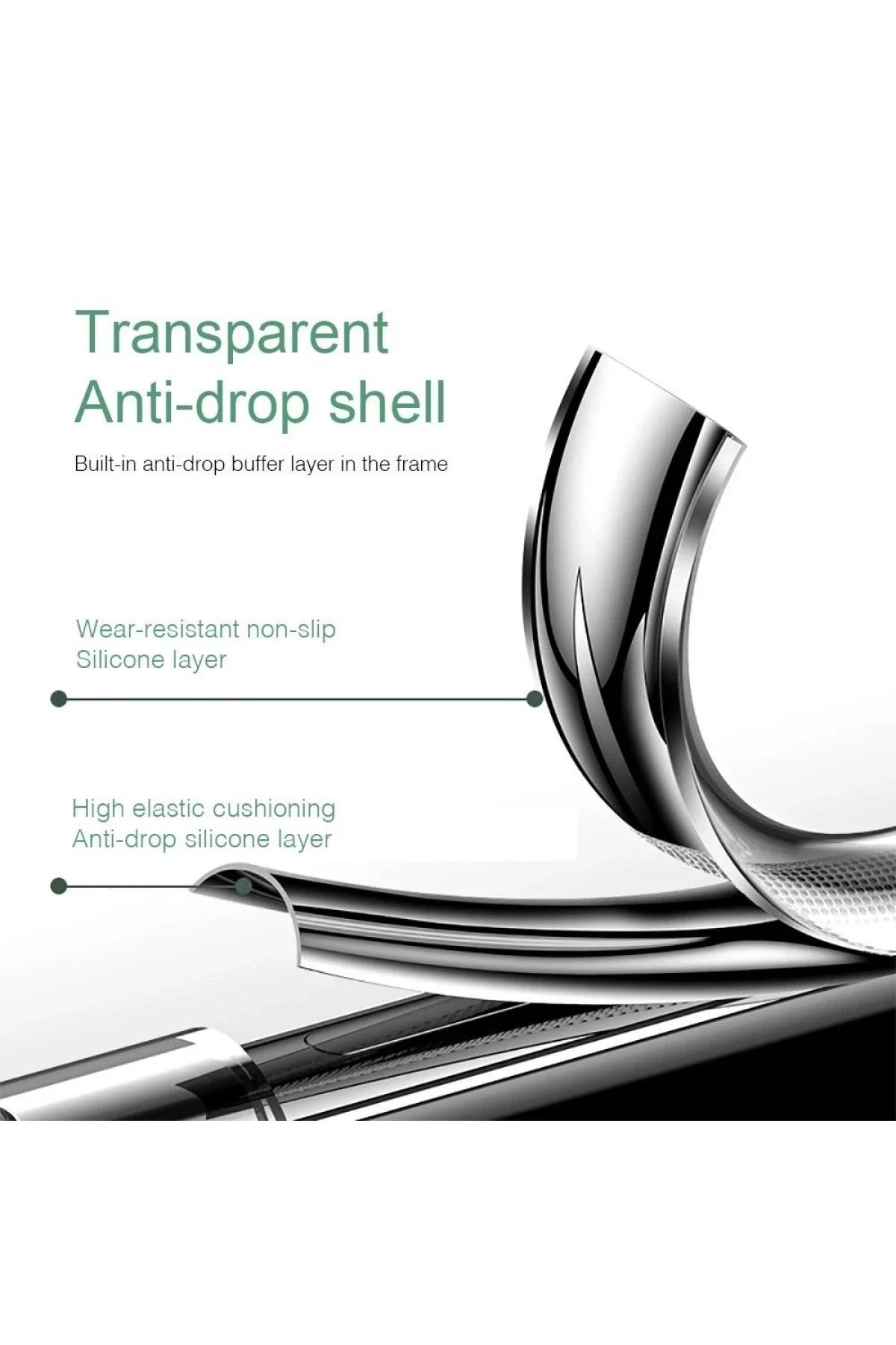 Newface Xiaomi Redmi 9T Kılıf Lüx Şeffaf Silikon