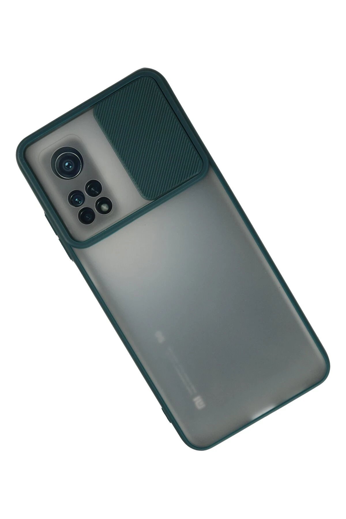 Newface Xiaomi Mi 10T Kılıf Palm Buzlu Kamera Sürgülü Silikon - Yeşil