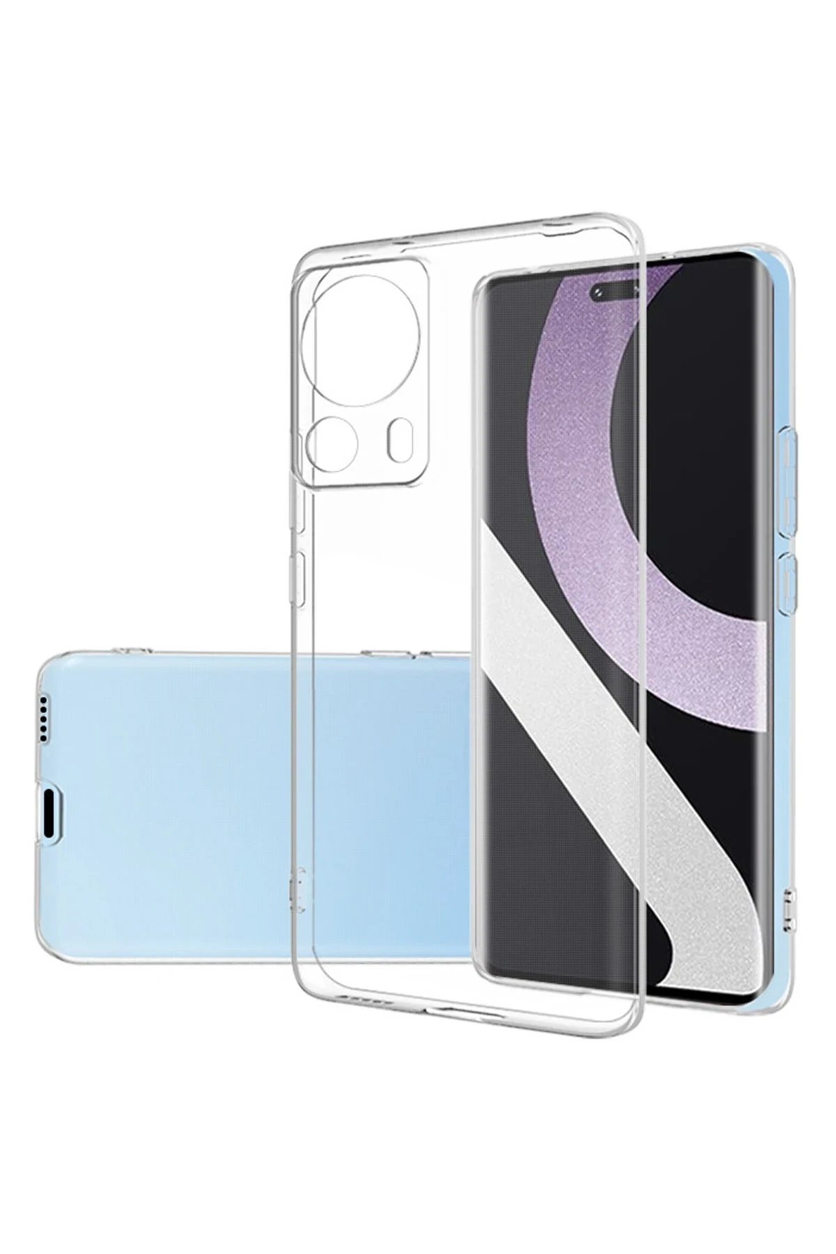 Newface Xiaomi Mi 13 Lite Kılıf Lüx Şeffaf Silikon