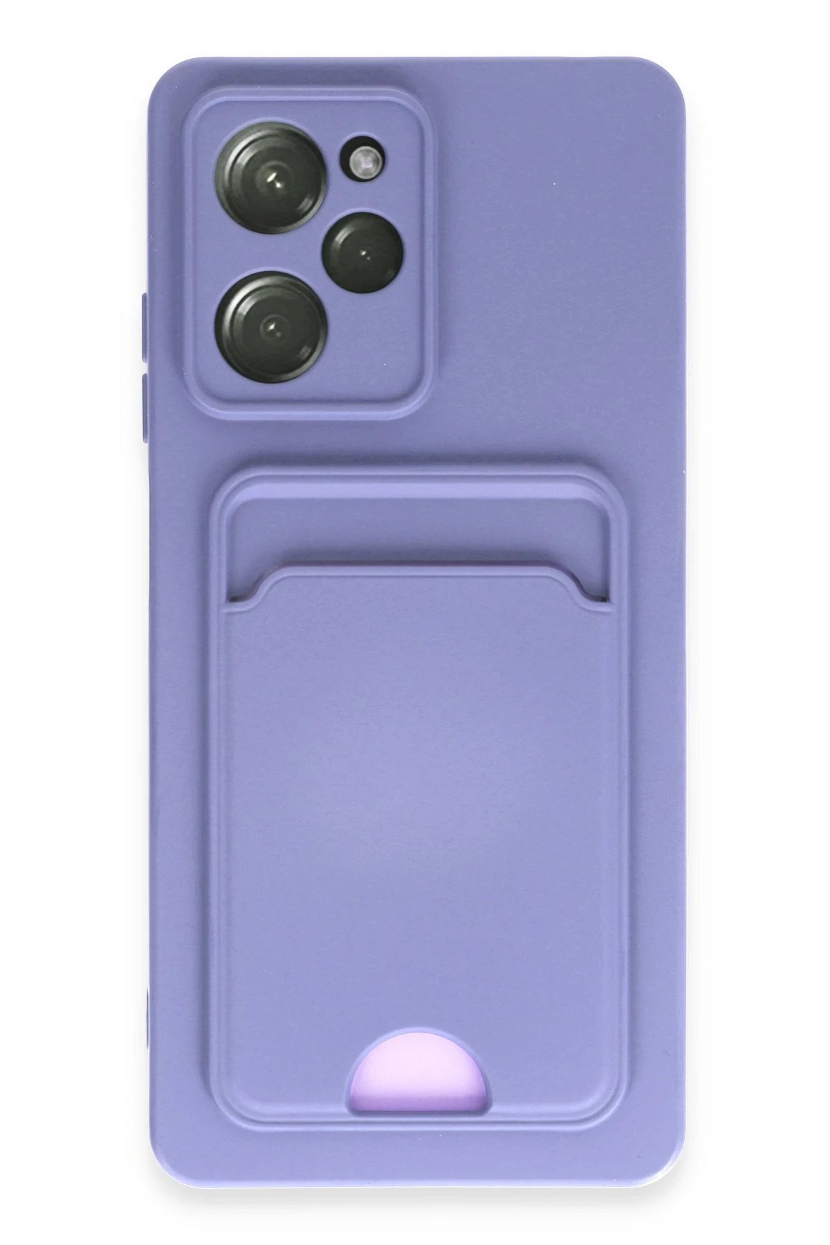 Newface Xiaomi Poco X5 Pro 5G Kılıf Kelvin Kartvizitli Silikon - Lila