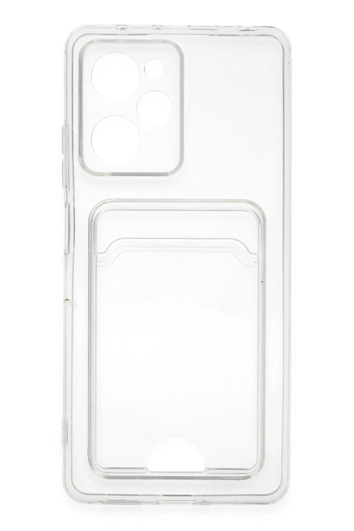 Newface Xiaomi Poco X5 Pro 5G Kılıf Kart Şeffaf Silikon - Şeffaf