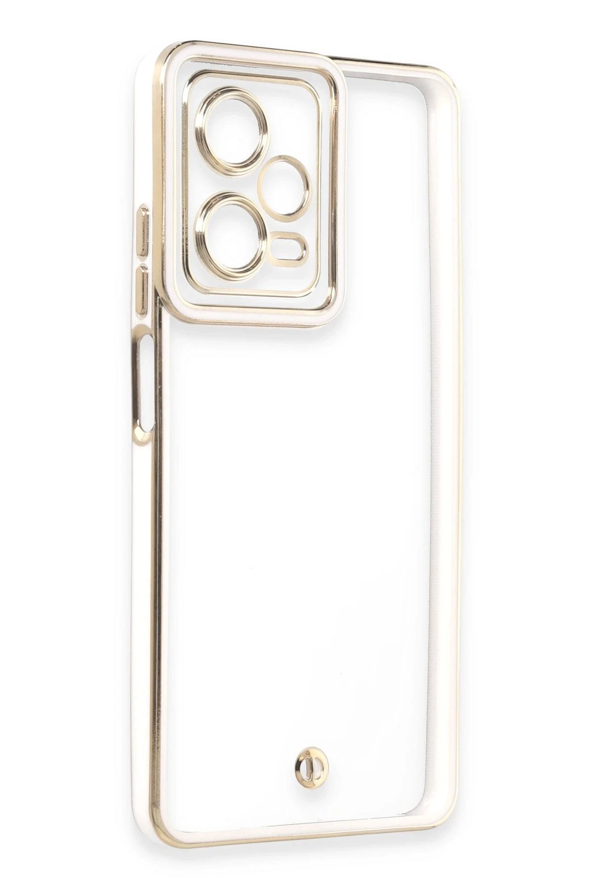 Newface Xiaomi Redmi Note 12 5G Kılıf Liva Lens Silikon - Beyaz