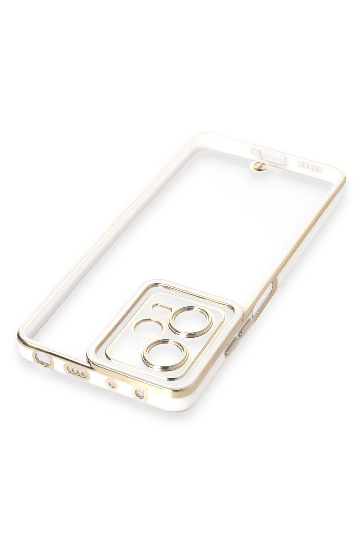 Newface Xiaomi Redmi Note 12 5G Kılıf Liva Lens Silikon - Beyaz