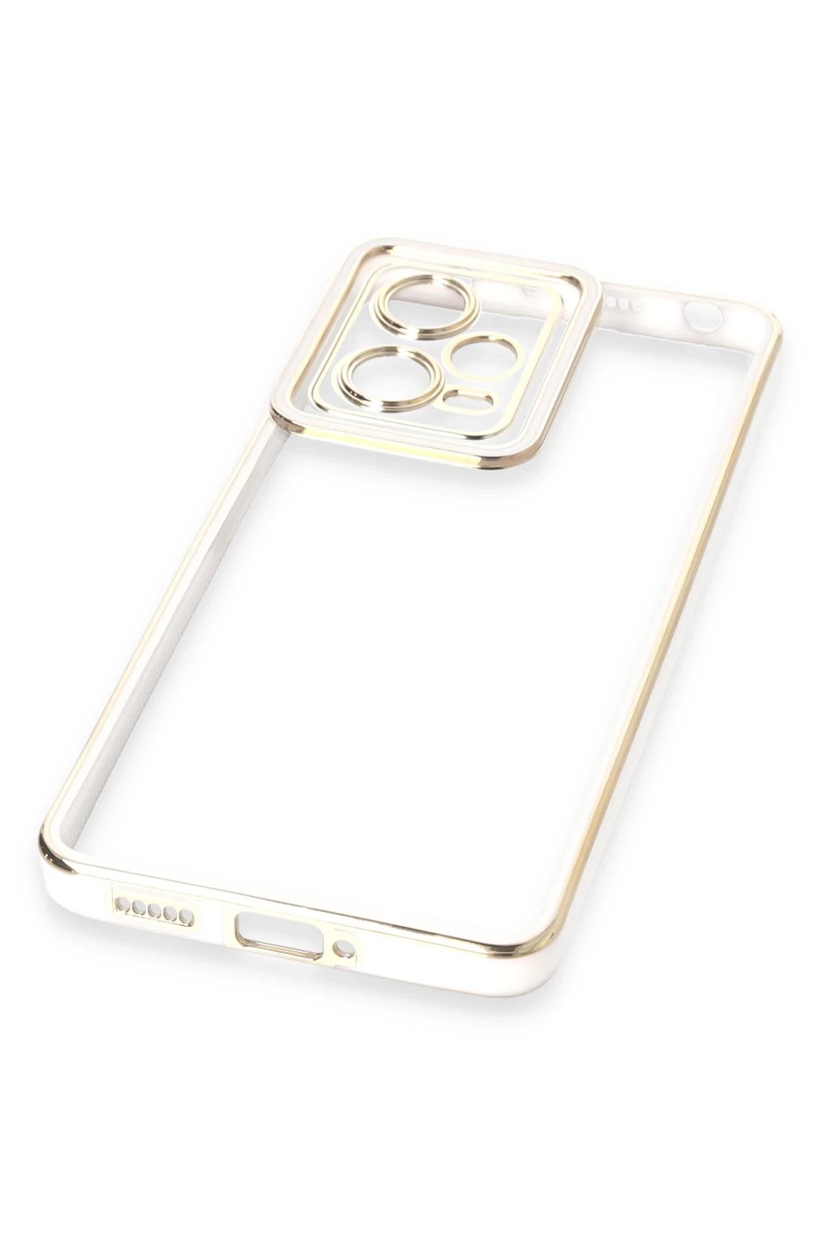 Newface Xiaomi Redmi Note 12 5G Kılıf Liva Lens Silikon - Beyaz